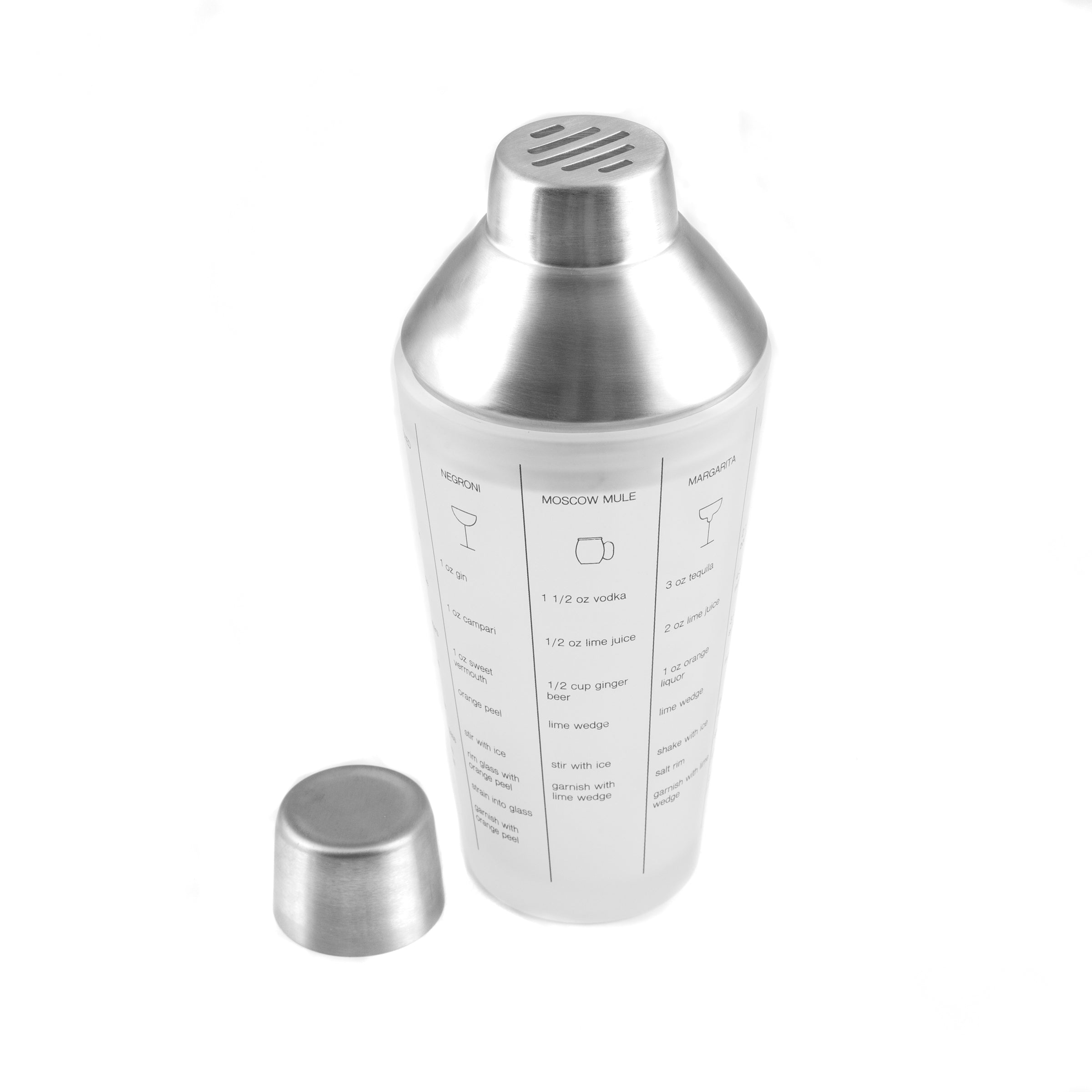 Premium Stainless Steel Cocktail Shaker with Glass - Bar Mixing Tool for Professional & Home Bartenders - Perfect for Mojitos, Margaritas & More