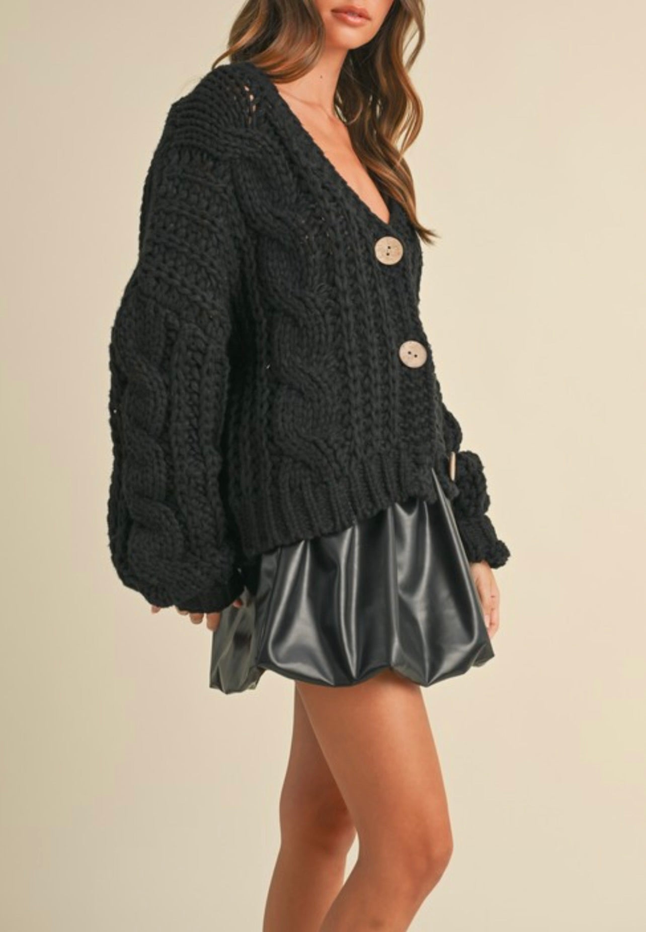 Cozy Oversized Chunky Knit Cardigan for Women - Soft Winter Sweater Wrap for Lounge, Office & Casual Outfits