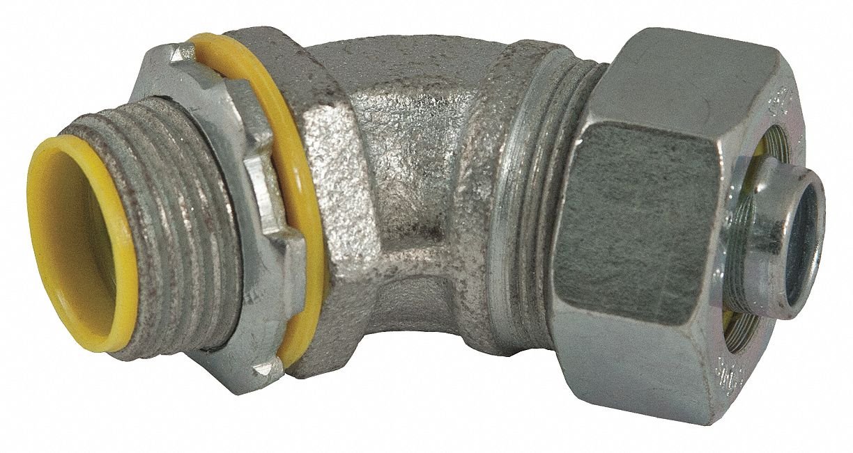 2 Inch Insulated Malleable Iron Connector - Weatherproof Electrical Fittings for Outdoor Wiring & Industrial Applications