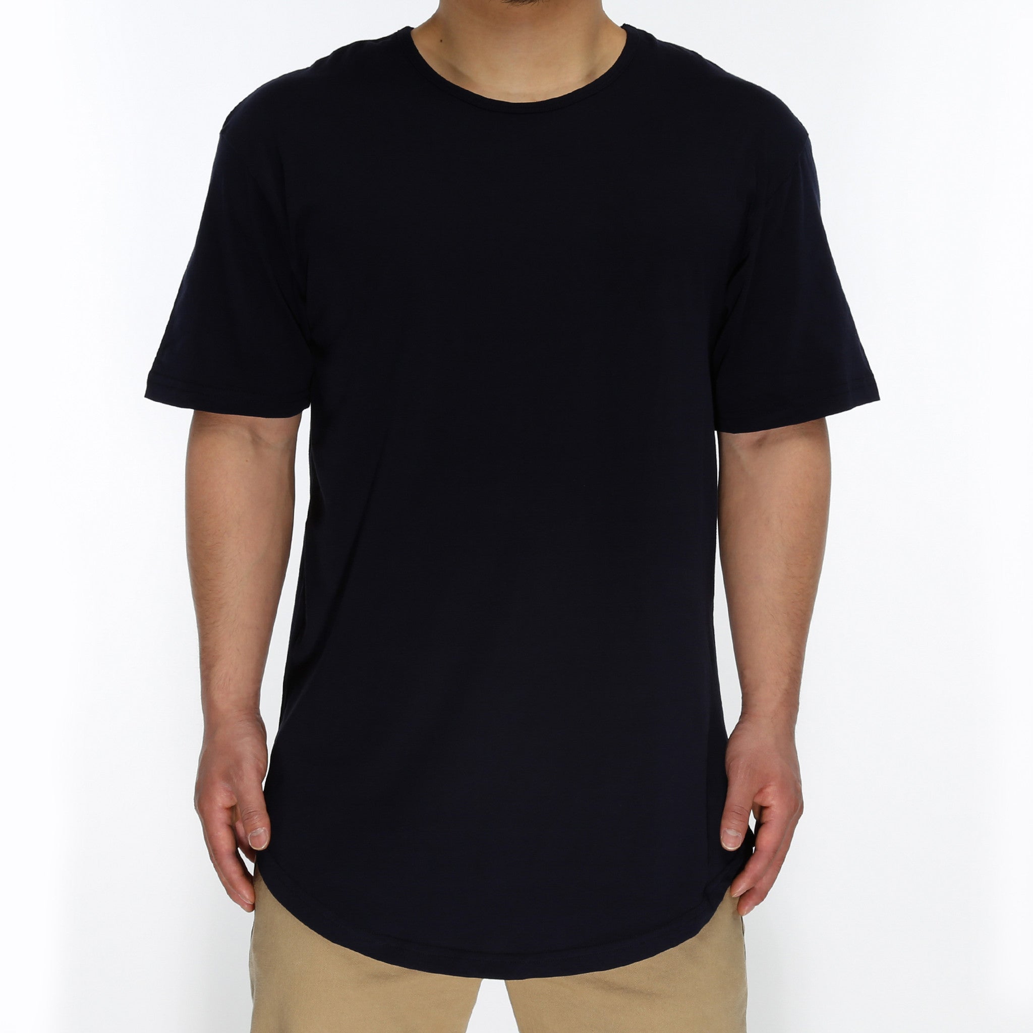 New Star Drop Tail T-Shirt for Women - Navy Blue Casual Tee | Perfect for Everyday Wear, Gym & Street Style