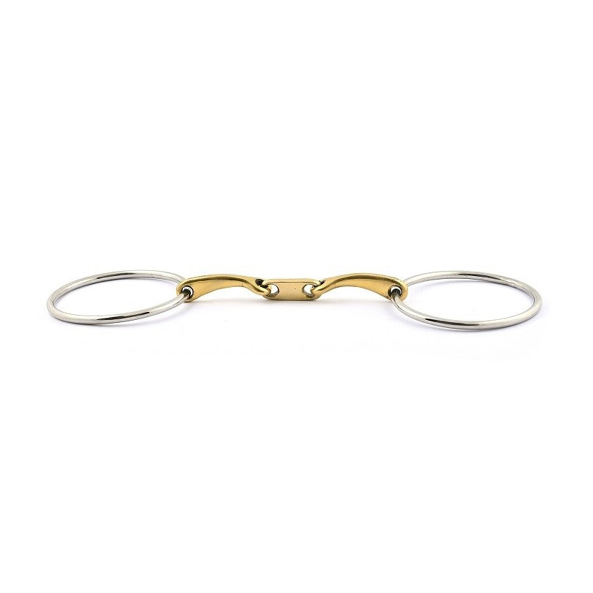Jump'in Flat French Link Loose Ring Bit for Horses - Comfortable & Gentle Training Bit for Dressage, Jumping & Trail Riding