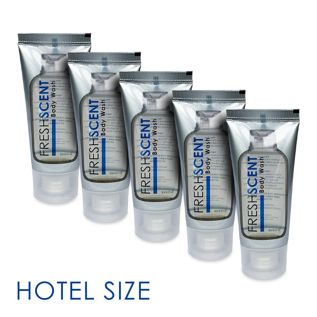 Freshscent Body Wash 1oz (100 Pack) - Travel Size Toiletries Bulk for Hotels, Hospitality & Gifts | Perfect for Hotels, Spas, Gyms & Travel Essentials