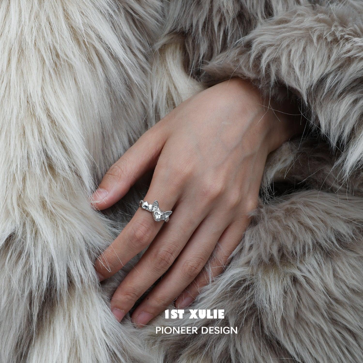 Cat's Gaze Sterling Silver Adjustable Ring - Elegant Adjustable Opening Band for Women - Perfect for Everyday Wear, Date Nights & Special Occasions