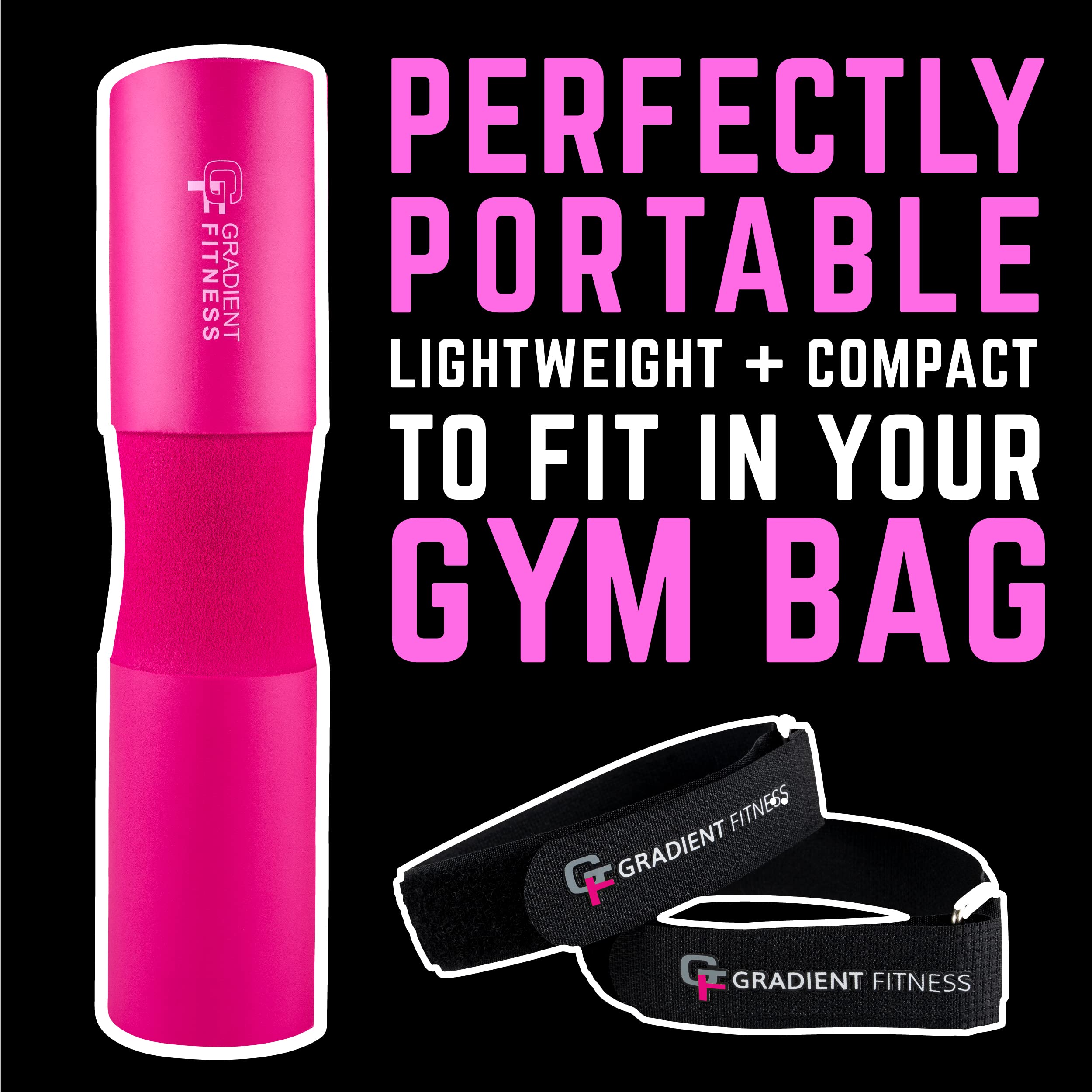 Premium Gradient Fitness Barbell Pad - Extra Thick Cushion for Hip Thrusts, Squats & Glute Workouts - Compatible with Olympic & Standard Weight Bars - Ideal for Home Gym & Cross Training