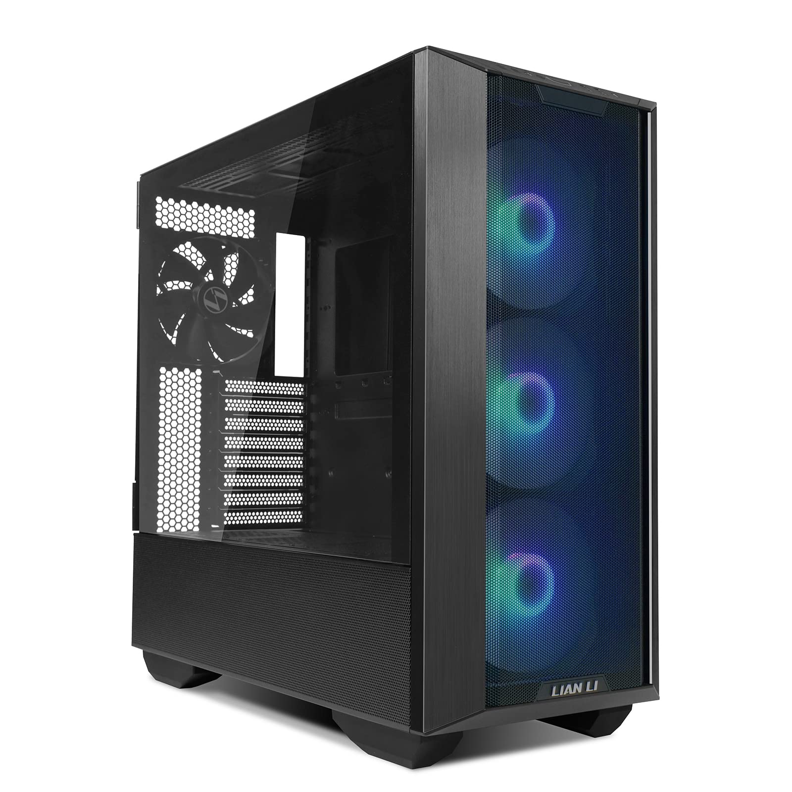 LIAN LI LANCOOL III E-ATX PC Case - High Airflow RGB Gaming Computer Case with Hinged Tempered Glass Doors, Fine Mesh Panels & 4x140mm PWM Fans | Spacious Chassis for Gaming Rigs, Workstations & Streaming PCs (Black)