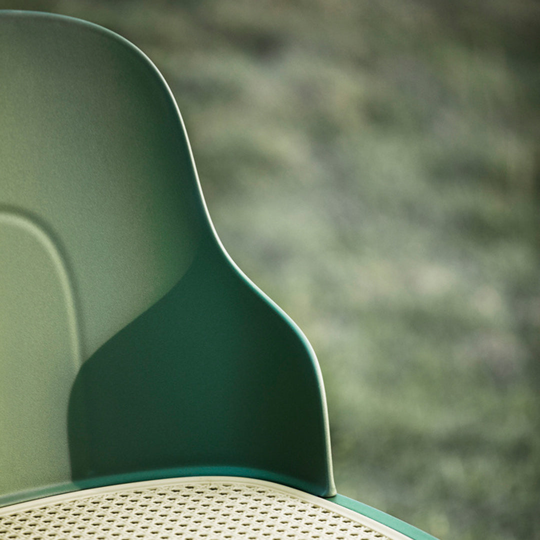 Allez Modern Dining Chair with Woven Wicker Seat - Comfortable & Stylish for Kitchen, Dining Room, or Patio