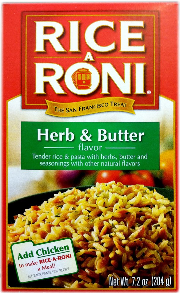Premium Rice-A-Roni Herb & Butter Flavor 7.2oz (10 Pack) - Delicious Side Dish for Family Dinners, Potlucks & Quick Meals