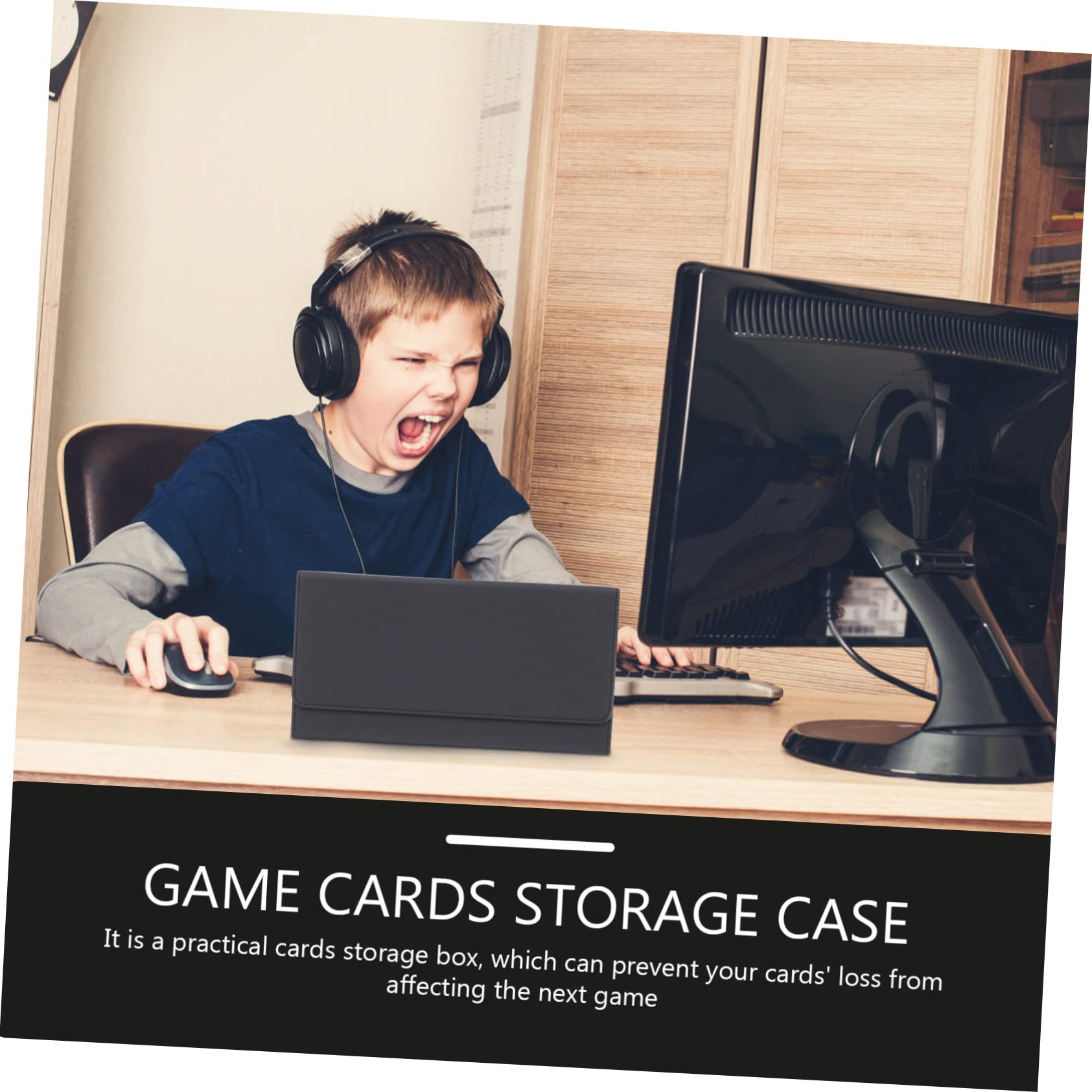 Toyvian Sports Card Holder Box - Premium Trading Card Organizer for Baseball & Football Cards | Perfect for Collectors, Game Nights & Storage