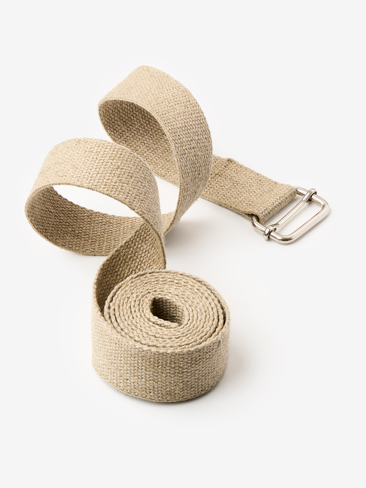 Yogamatters Natural Hemp Yoga Belt for Stretching, Flexibility & Pilates - Eco-Friendly Yoga Accessory for Home & Studio Practice