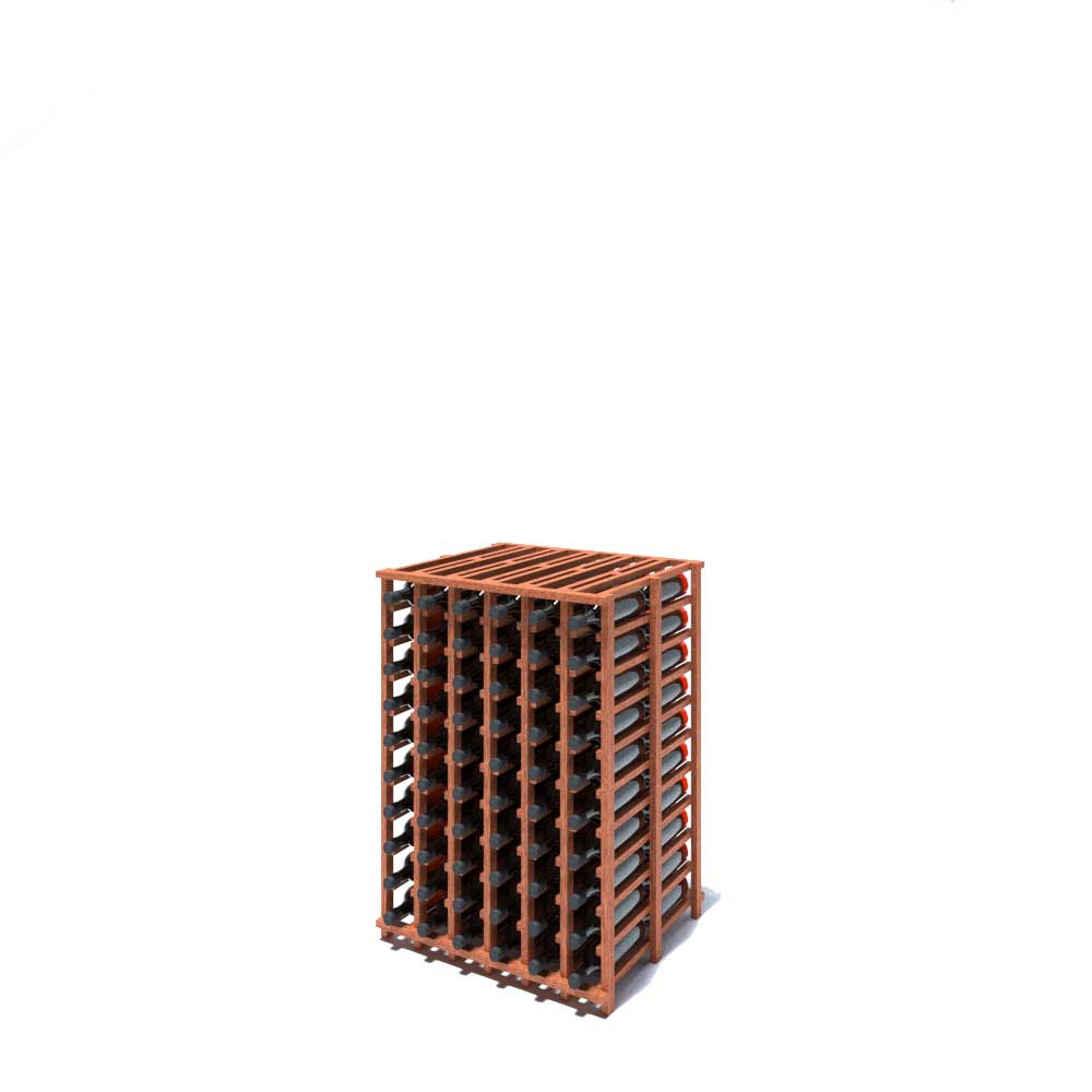 6 Column 120 Bottle Double Deep Base Wine Rack - Sturdy Metal Wine Storage Organizer for Home, Bar, Restaurant & Cellar Use