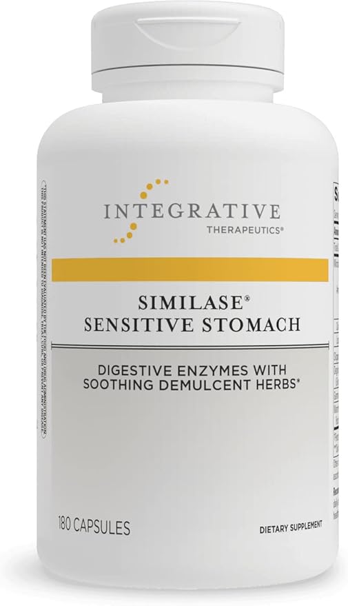 Integrative Therapeutics Similase Sensitive Stomach - Digestive Enzyme Supplement for Sensitive Stomach Relief - Supports Gut Health & Comfort After Meals - Ideal for IBS, Bloating & Food Intolerance