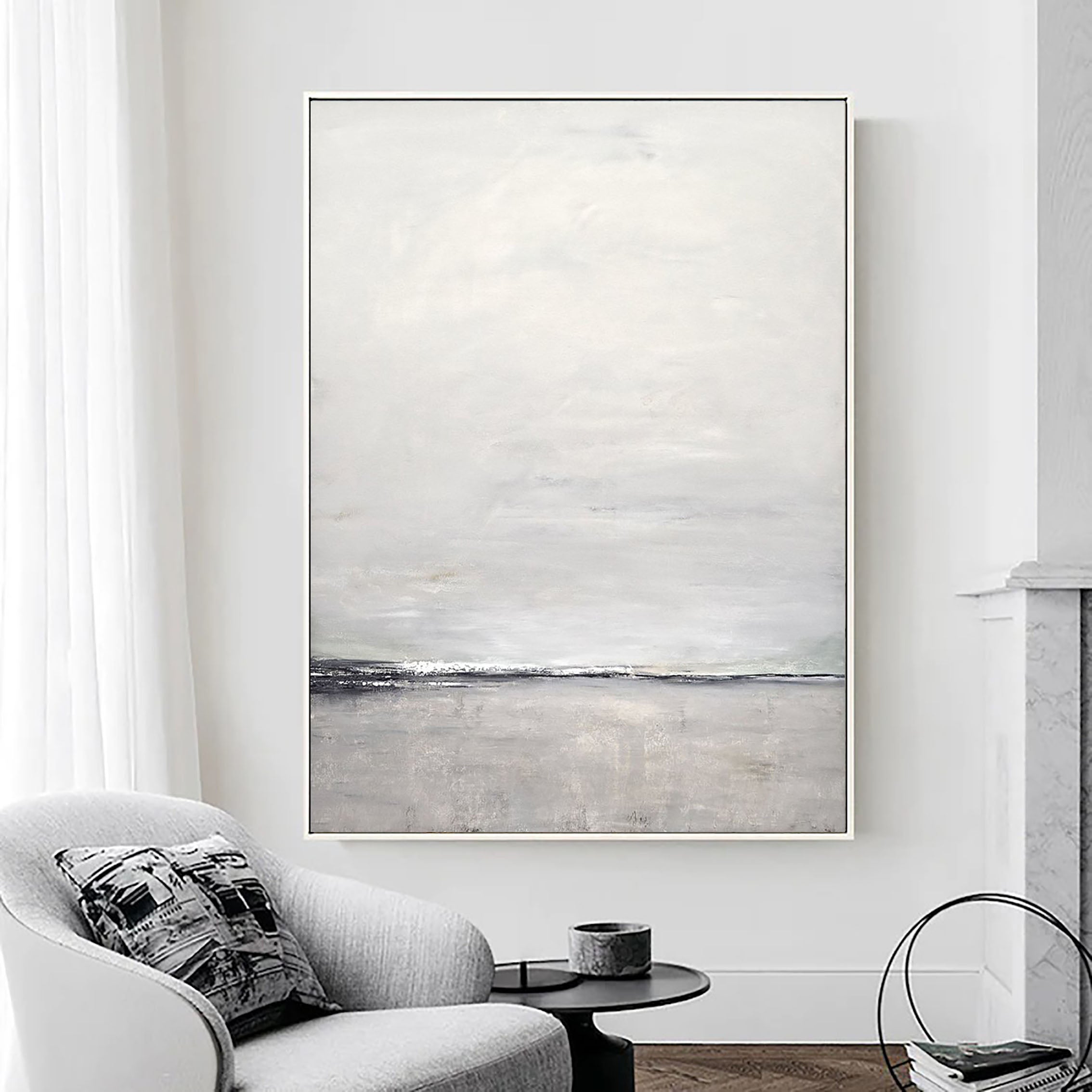 Ocean and Sky Painting #OS 030 - Stunning Seascape Wall Art for Home & Office Decor - Perfect for Living Room, Bedroom, or Beach House