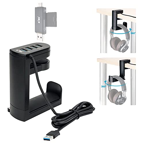 Clip Design with USB Hub Black