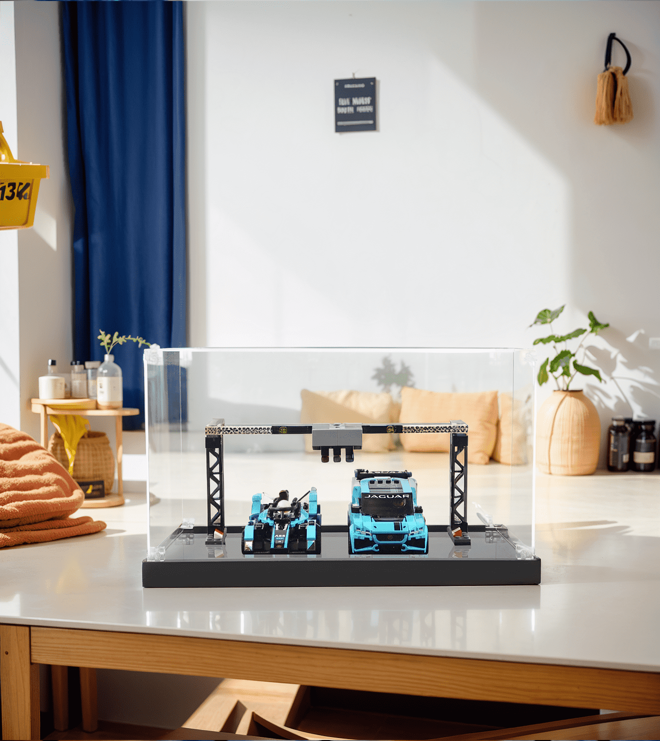 LEGO Speed Champions 76898 Display Case - Premium Acrylic Showcase for Car Models | Perfect for Collectors & Home Office Decor