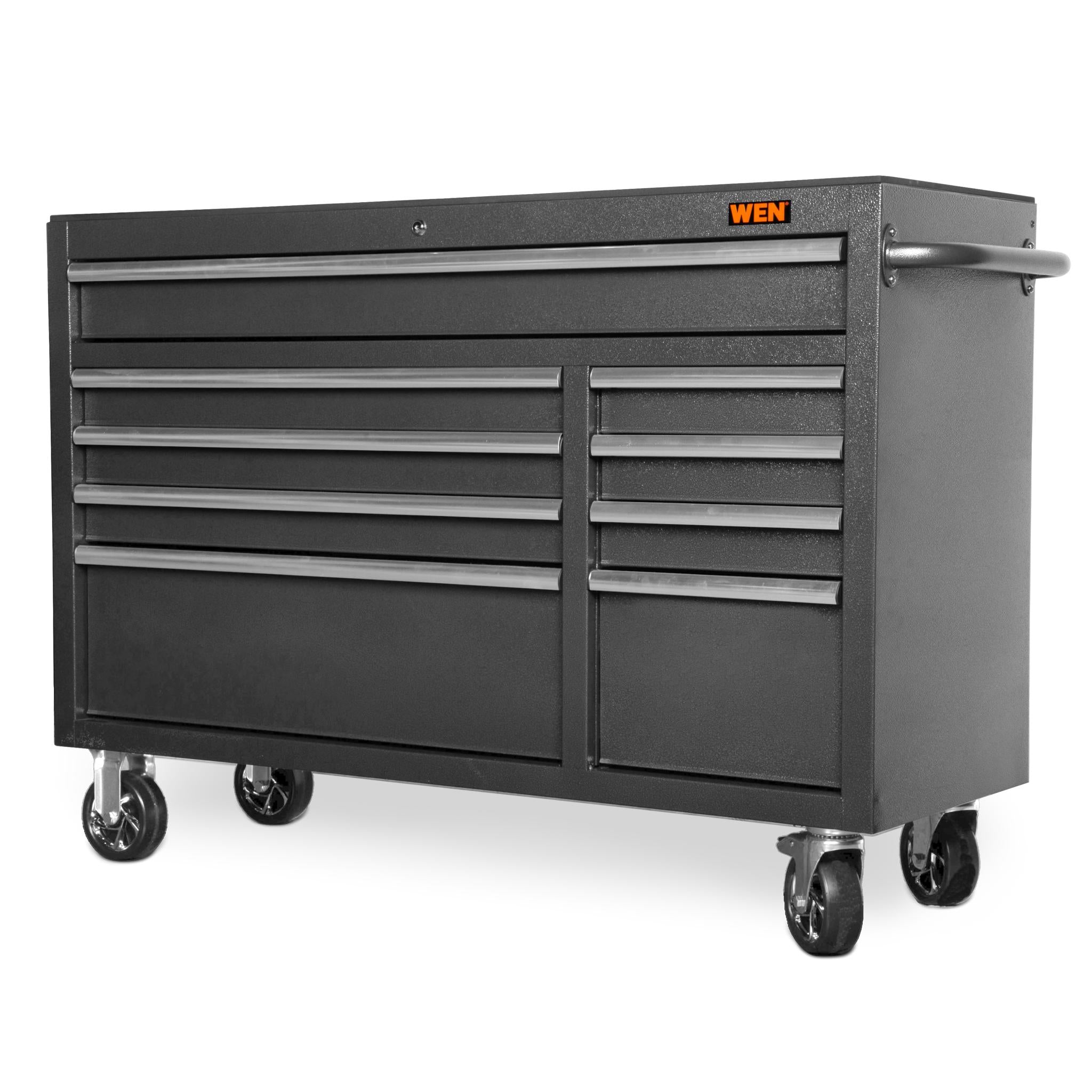 WEN GG532B 52-Inch Heavy Duty Rolling Tool Cabinet - 21 Gauge Powder Coated Steel Construction for Professional Garage & Workshop Organization