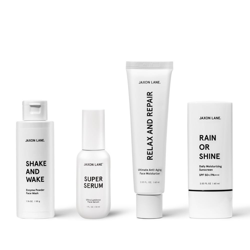 Best Essential Skincare Set for Daily Routine - Cleanser, Toner, Moisturizer & Serum | Perfect for Morning & Night Face Care Routine