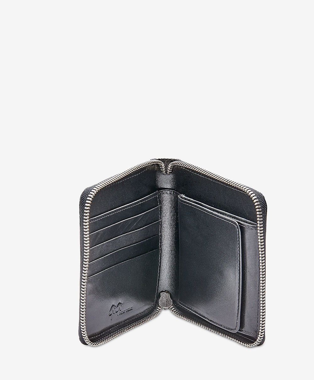 Premium Medium Zip Around Wallet for Women & Men - RFID Blocking Leather Wallet with Multiple Card Slots & ID Window - Perfect for Travel, Business & Everyday Use