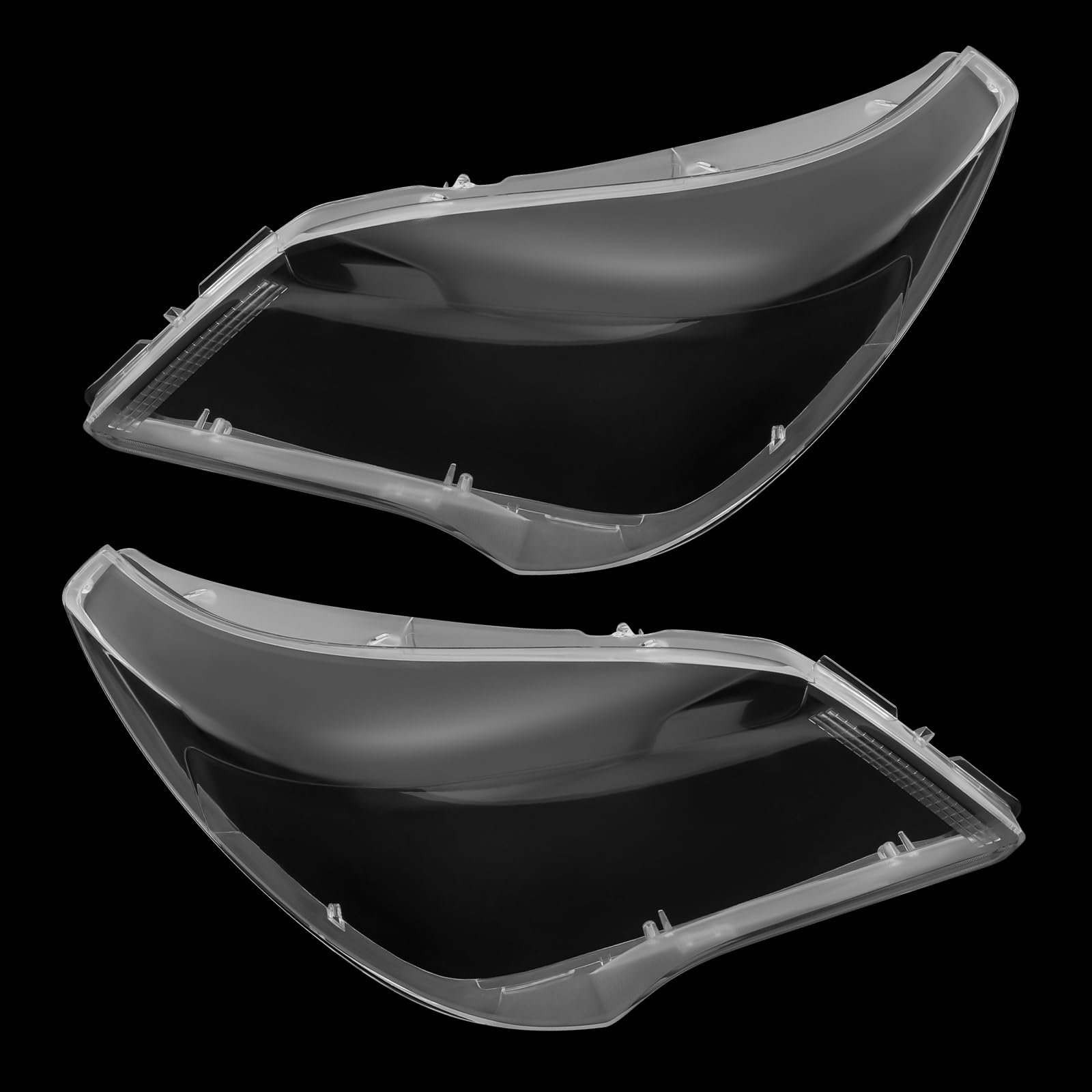 2013-2017 Buick Enclave Replacement Headlight Lens Covers - Pair of Left & Right Front Clear Lenses - Perfect for Night Driving and Foggy Conditions