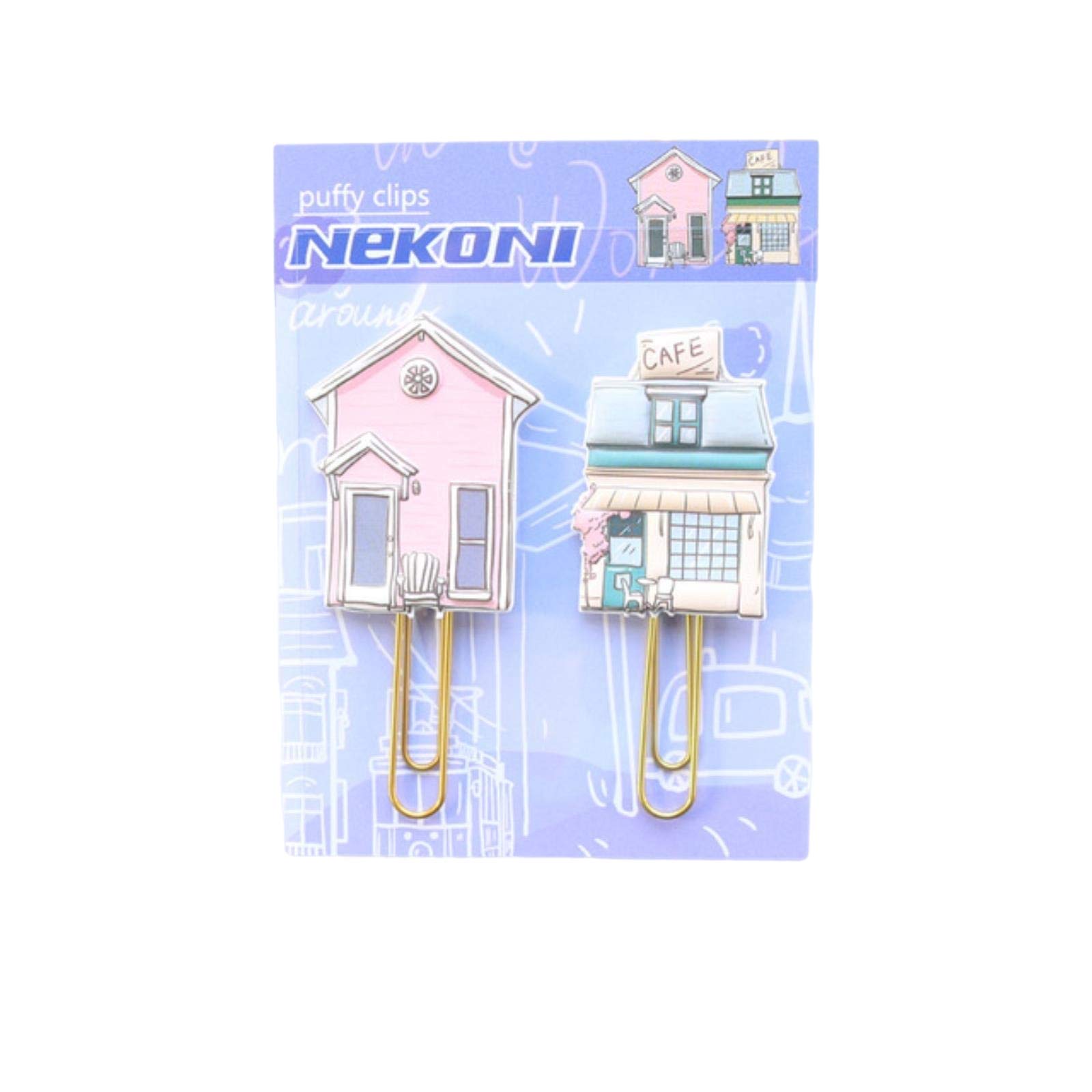 2pcs Creative Handmade Metal Paper Clips - Cute Office & School Stationery Supplies, Memo Organizer, Bookmark - Perfect for Organizing Documents, Notes and Books