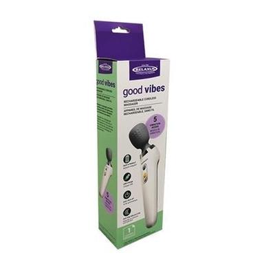 RELAXUS Good Vibes Rechargeable Massager for Neck & Back Pain Relief - Portable Muscle Massage Therapy Device for Home, Office & Travel Use
