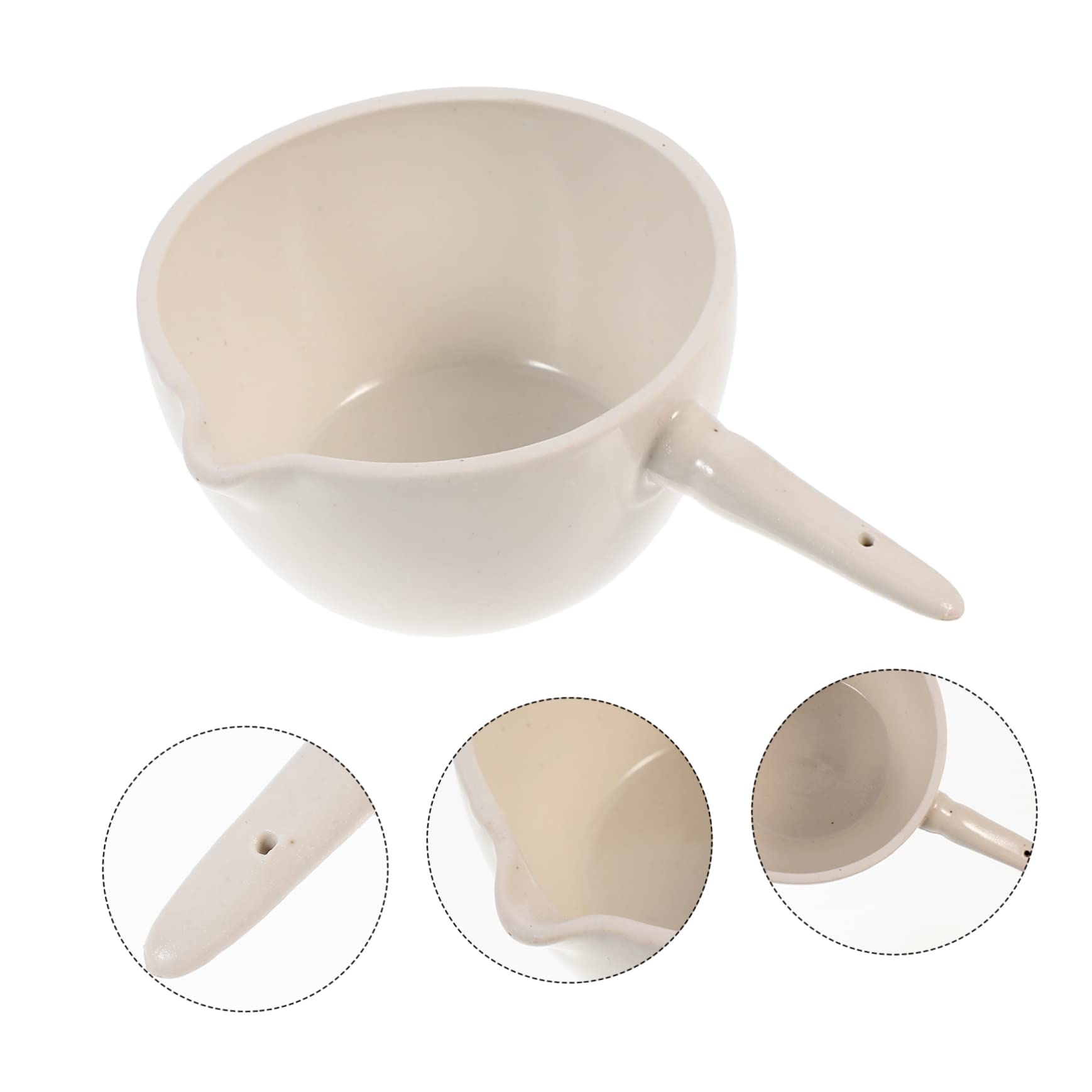 VOSAREA 4 Pcs 150ml Ceramic Evaporating Dishes - High Temperature Resistant Lab Evaporating Basins for Chemistry Experiments - Perfect for School Labs, Scientific Research & Industrial Applications