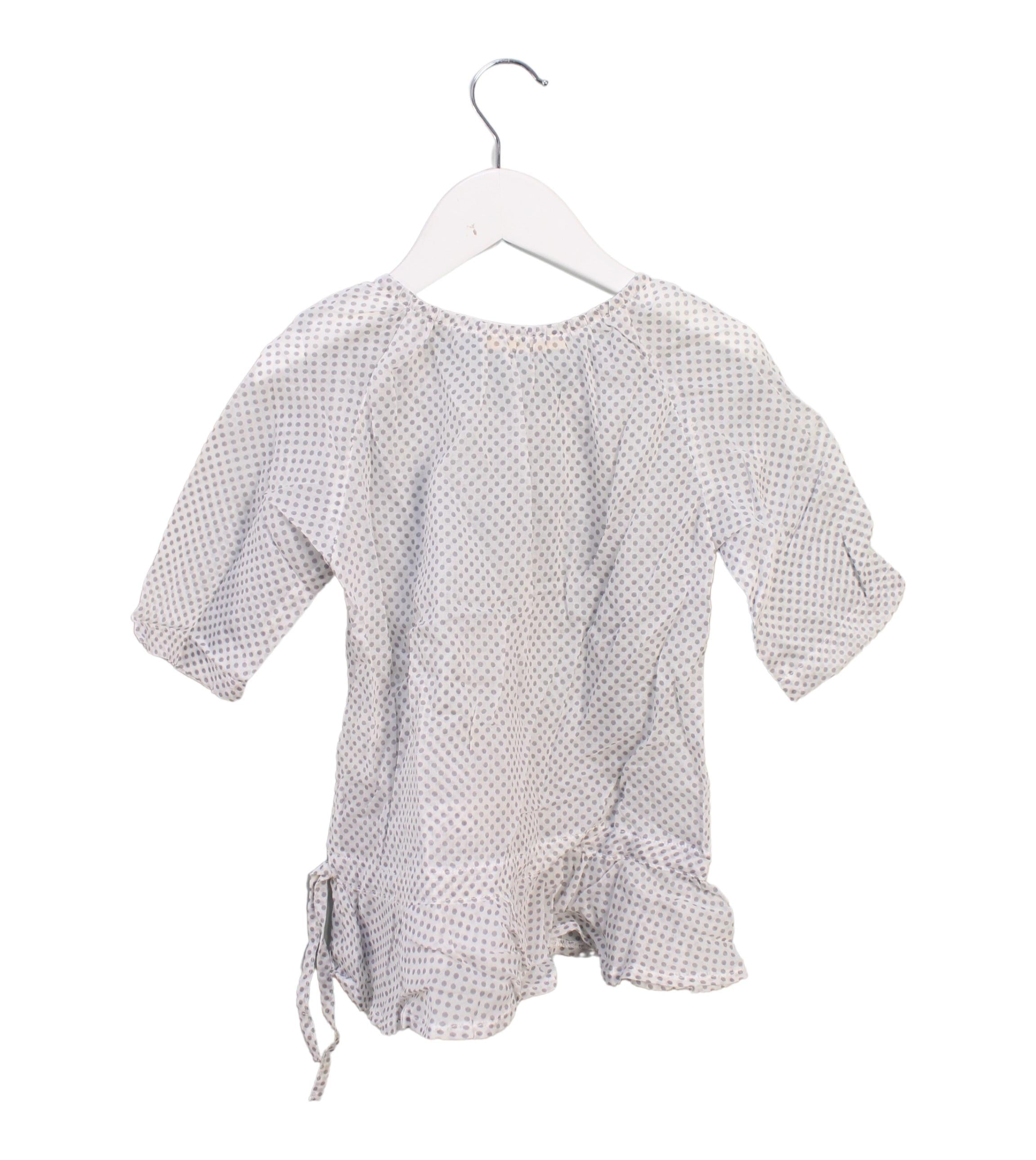 Alice in Paris Long Sleeve Top for Girls 4T - Cute French Style Blouse for Toddler Dress Up & Special Occasions