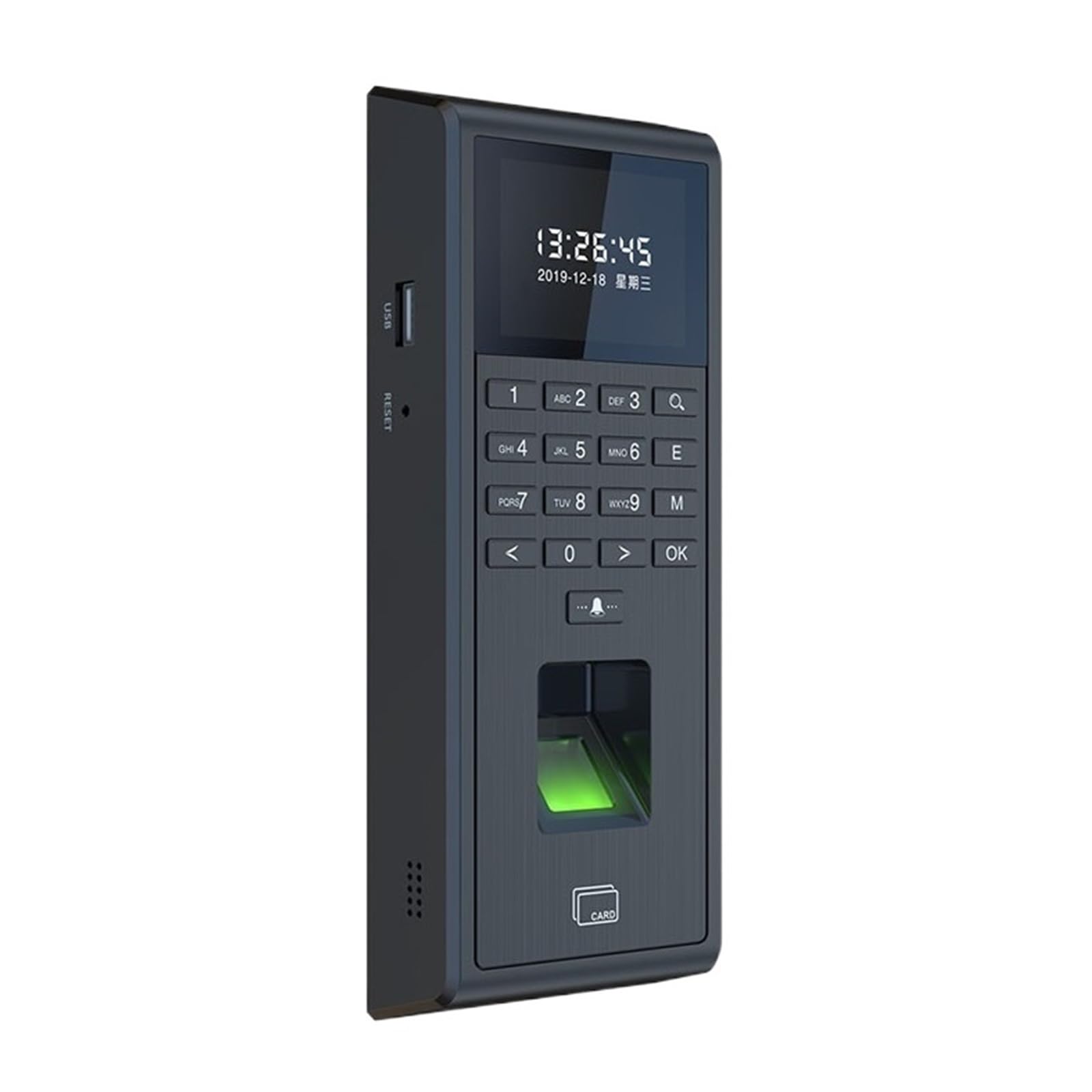 TCP/IP Fingerprint Timer Capture Machine for Smart Door Access Control System Kit - Standalone Keypad User (Model F601T) | Secure Office, Home & Commercial Entry Access Solution