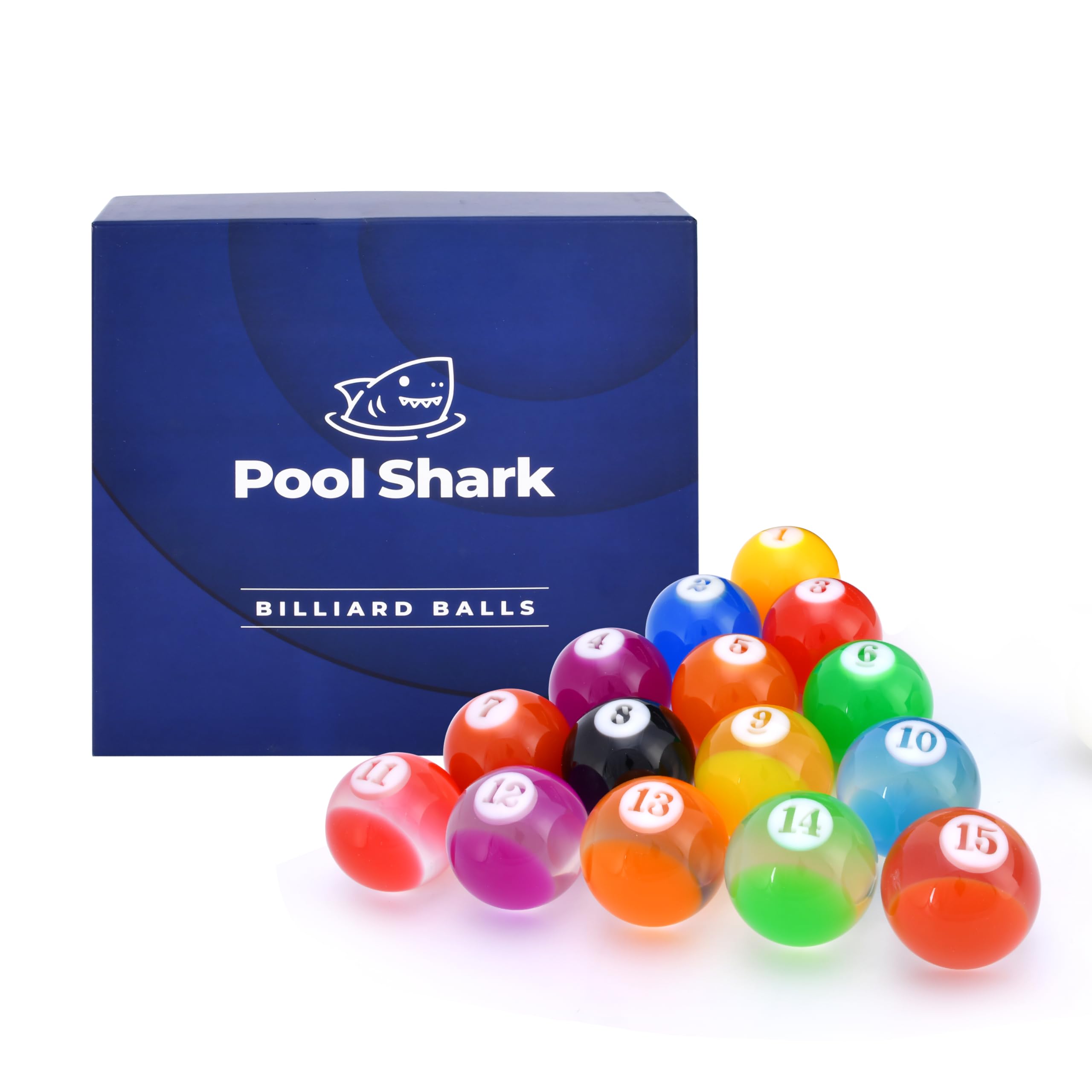 Professional Pool Billiard Balls Set - 16pcs 2-1/4 Inch High-Quality Polyresin Balls for Competition & Home Game Rooms | Perfect for Tournament Play, Bars, and Family Entertainment