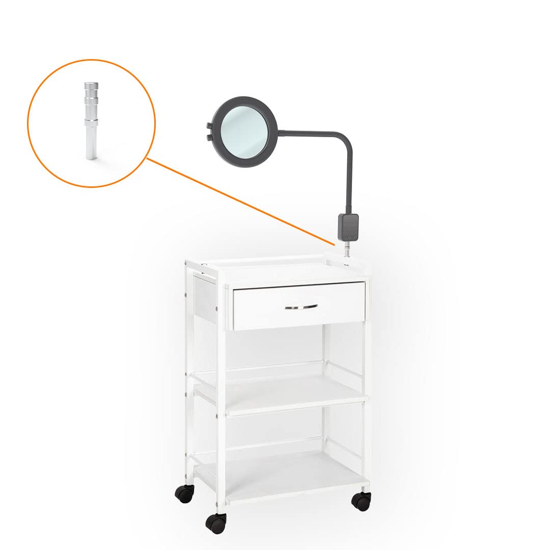 GLAMCOR Saturn Professional LED Magnifying Light for Skincare, Facials & Makeup - Adjustable Color Temperature & Brightness with 2 Magnification Glasses | Tripod-Compatible Vanity Mirror | Perfect for Estheticians, Dermatologists & Home Beauty Routines