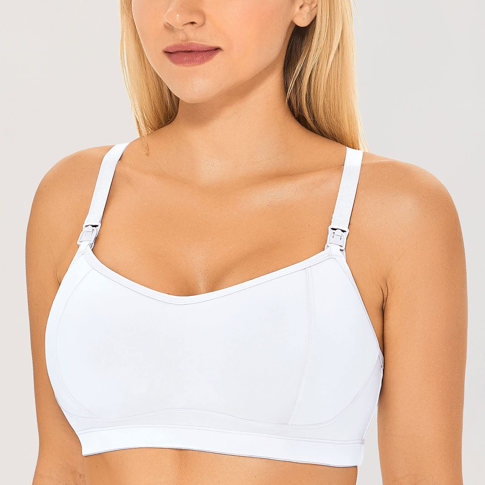 Gratlin Women's Nursing Bras - Wireless Maternity Sports Bra with Racerback & Padded Support for Breastfeeding | Comfortable for Yoga, Gym & Daily Wear