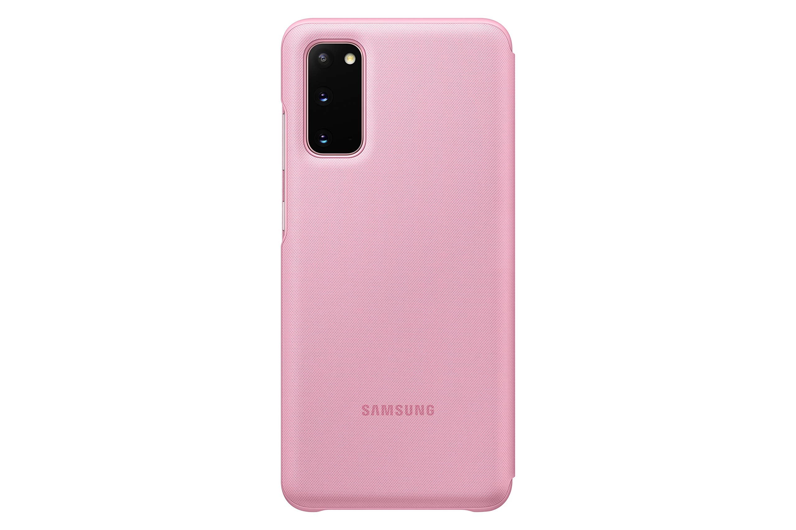 Samsung Galaxy S20 LED View Wallet Case - Pink | Official Protective Cover with LED Display | Perfect for Daily Use, Work, and Travel