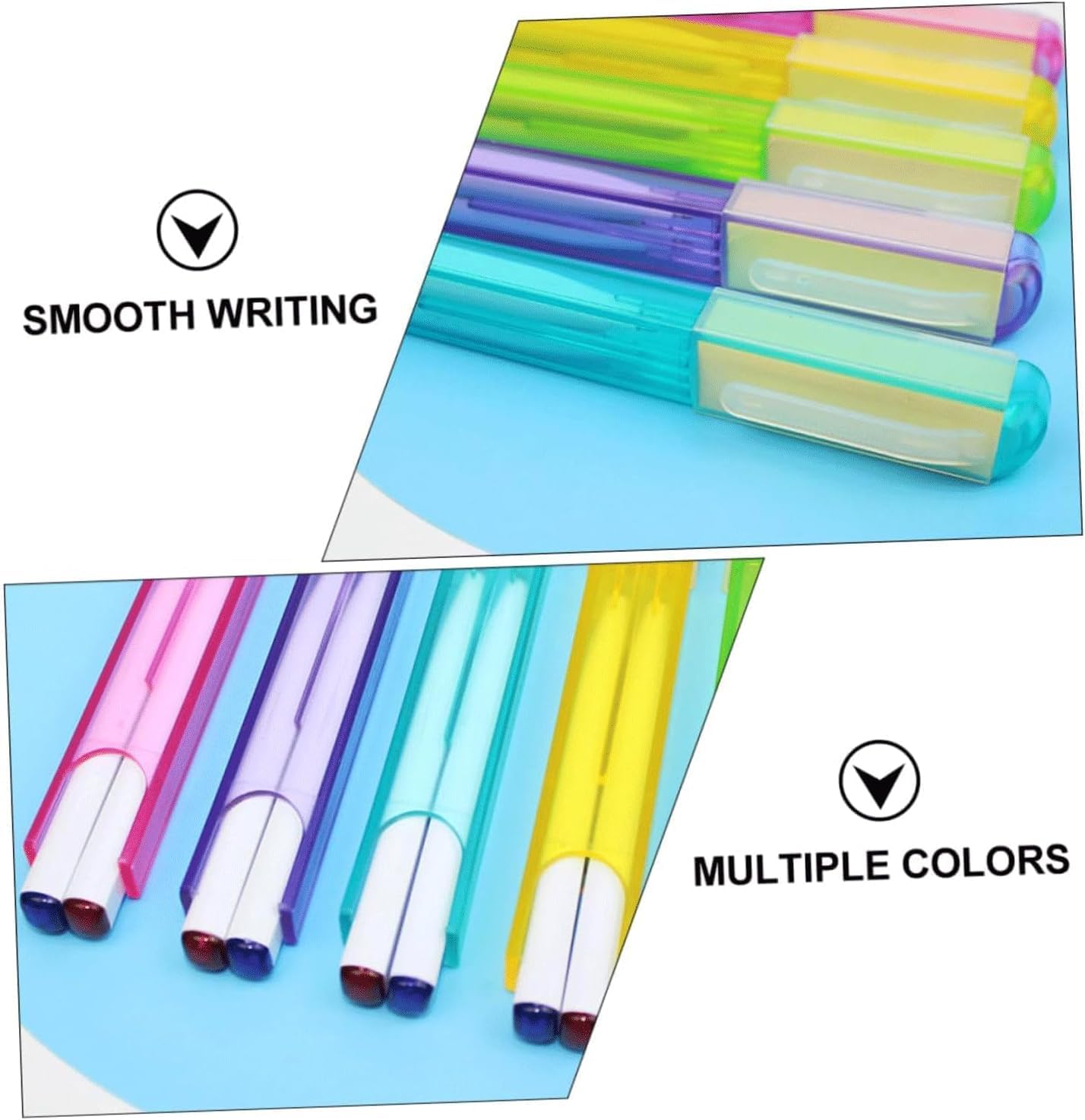 10-Pack Dual-Tip Gel Pens with Quick-Drying Ink - Smooth Writing Ballpoint & Rollerball Pens for School, Office & Business - Perfect for Note Taking, Journaling & Document Signing
