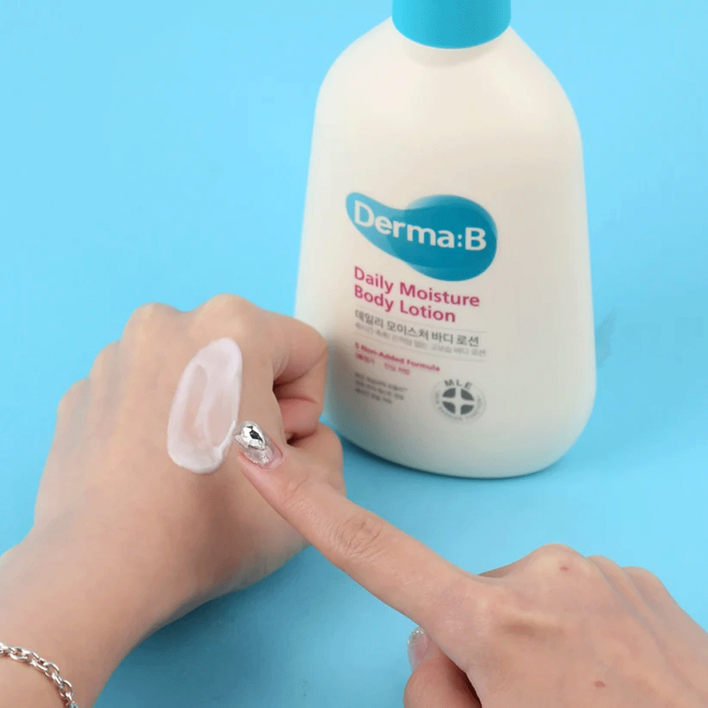 Derma:B Daily Moisture Body Lotion 8.7oz - Hydrating & Nourishing Dry Skin Care for Women & Men - Perfect for Daily Use After Shower or Before Bed