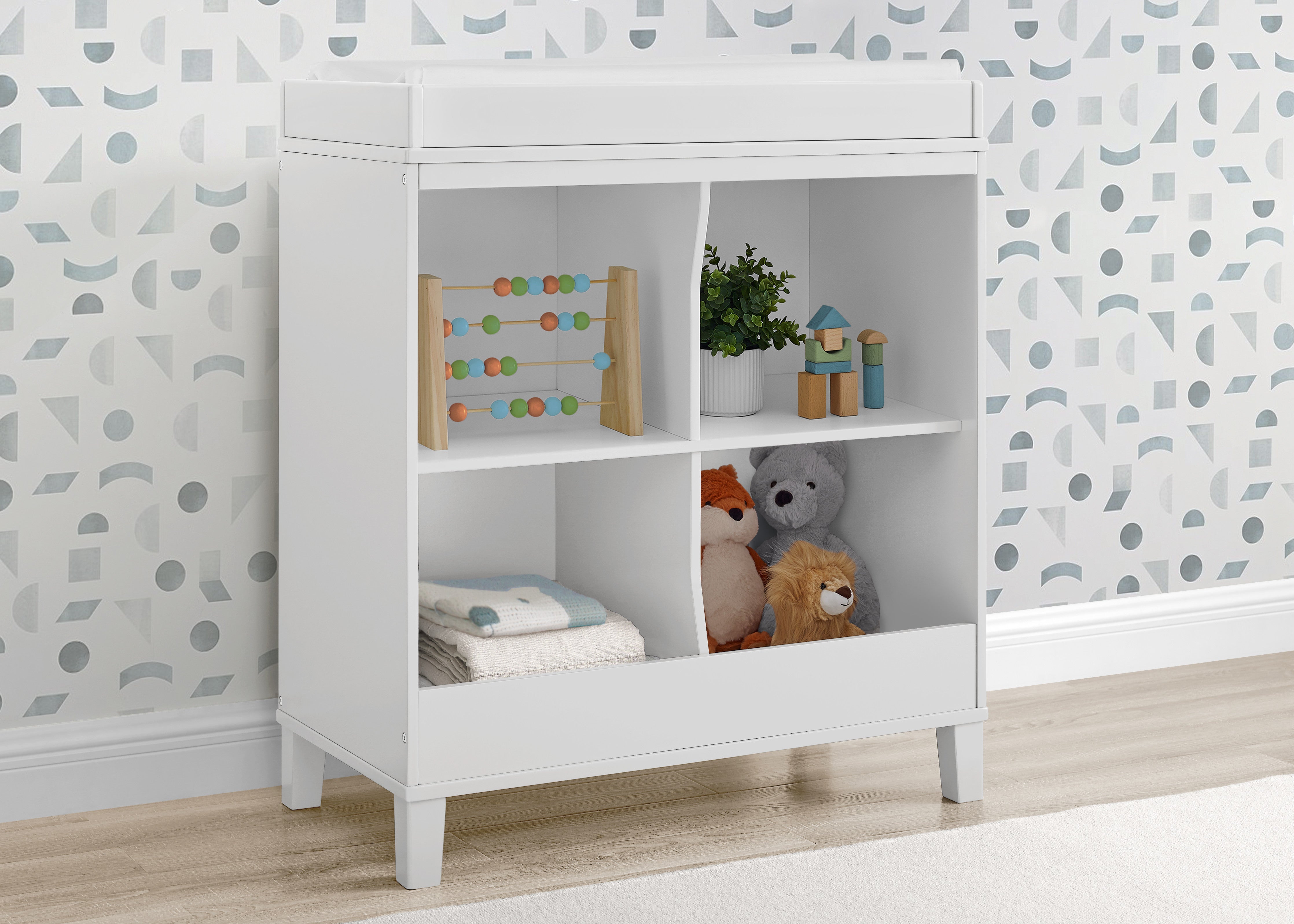Huck Convertible Baby Changing Table - Nursery Dresser with Safety Rail & Storage | Perfect for Diaper Changes, Baby Care & Nursery Organization