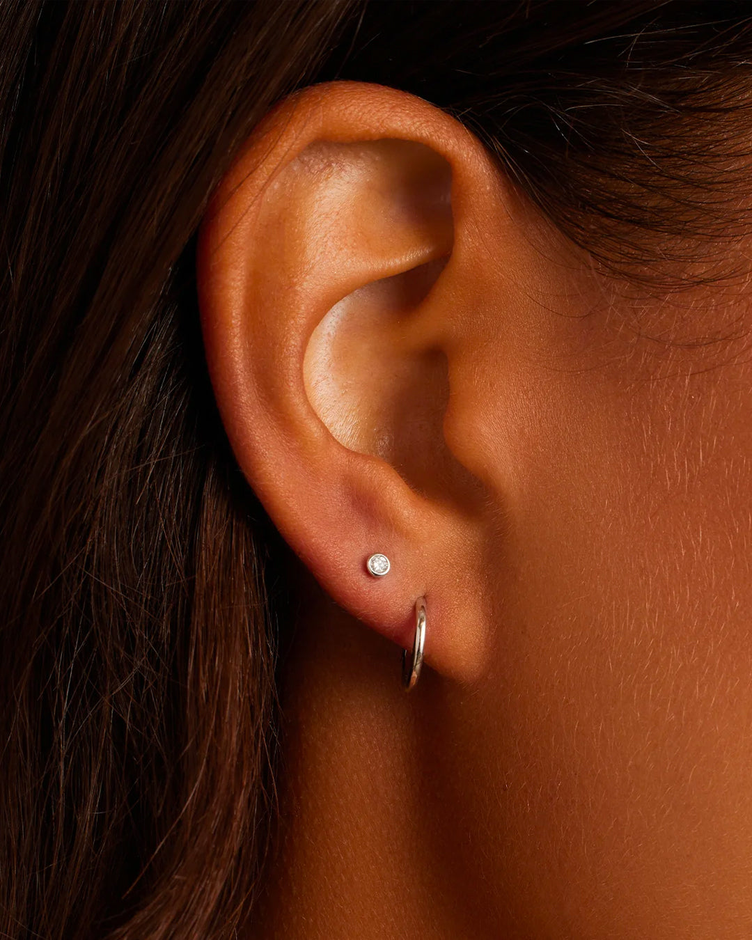 Classic Diamond Stud Earrings for Women - 14K Gold or Sterling Silver - Perfect for Everyday Wear, Gifts & Special Occasions