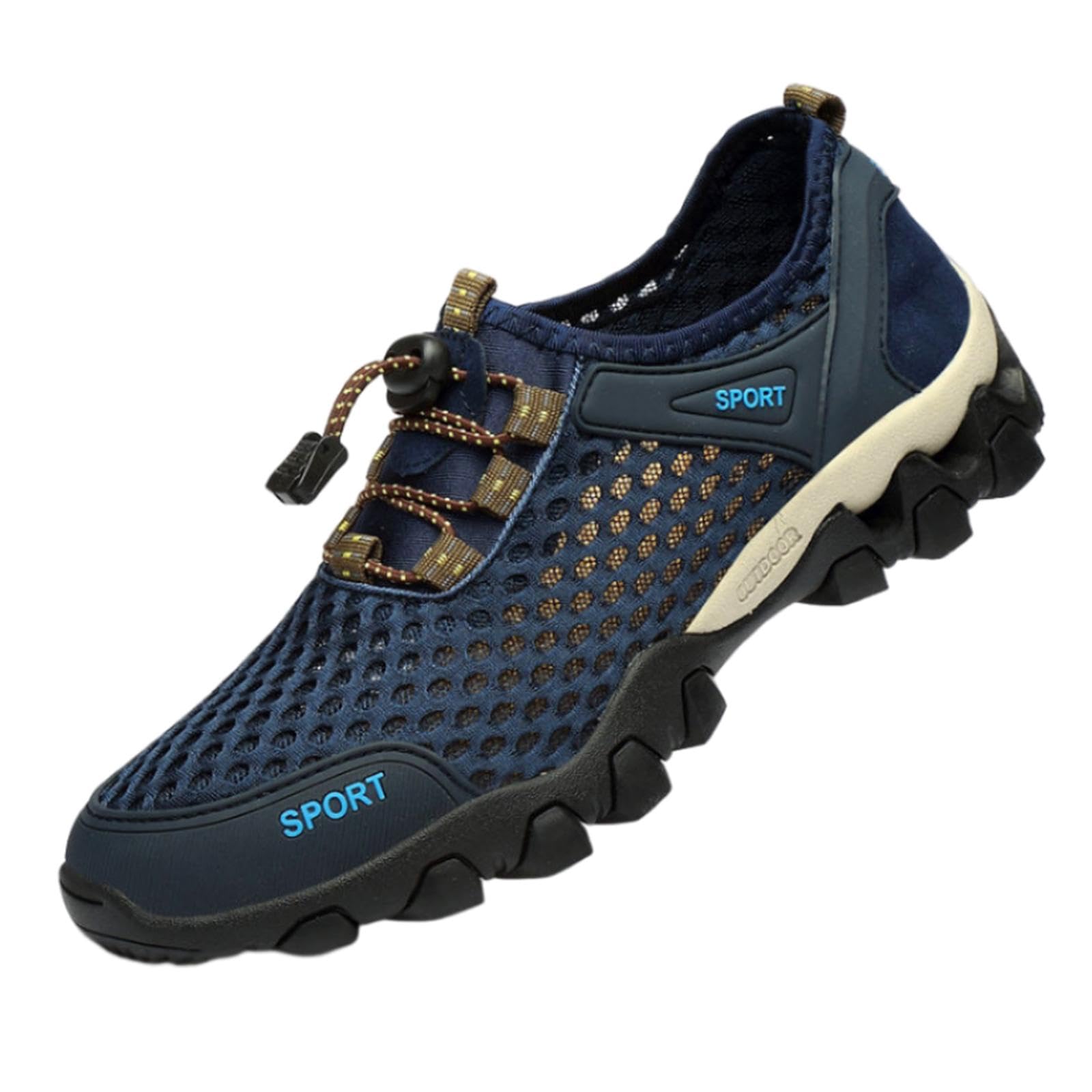 Rockible Men's Hiking Shoes - Lightweight Outdoor Trail Running Shoes for Men - Breathable Athletic Walking Shoes for Summer - Perfect for Camping, Trekking & Daily Wear