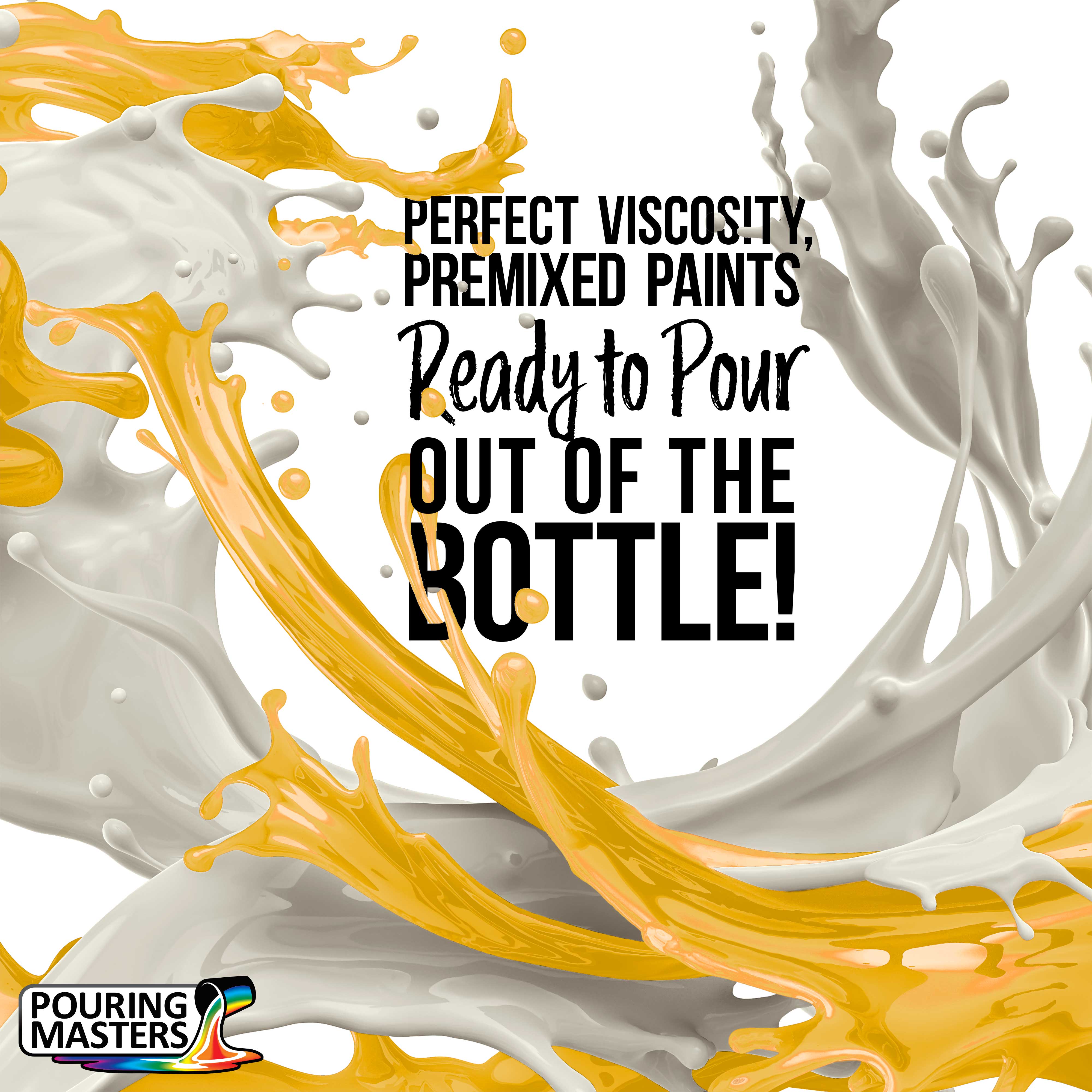 Sunflower Iridescent Acrylic Pouring Paint - Half Gallon Pre-Mixed Water-Based for Canvas Art, Fluid Painting & DIY Crafts - Perfect for Abstract Art, Home Decor & Creative Projects