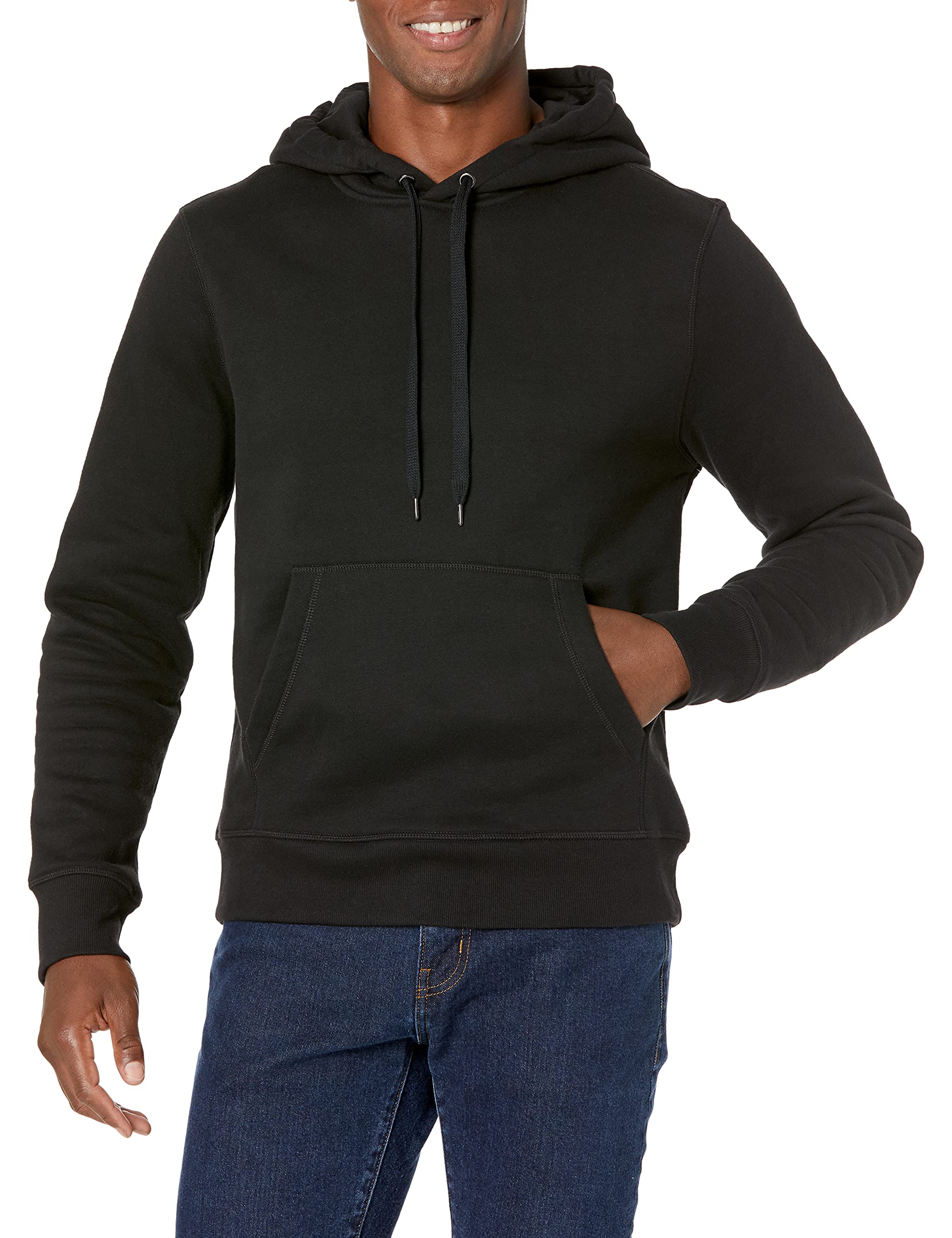 Amazon Essentials Men's Hooded Fleece Sweatshirt - Soft Warm Pullover for Casual Wear, Outdoor Activities & Layering in Cold Weather