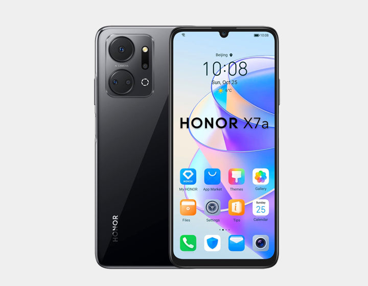 Honor X7a 4G Smartphone 128GB ROM 4GB RAM Dual SIM GSM Unlocked (Midnight Black) - Perfect for Travel, Business & Everyday Use