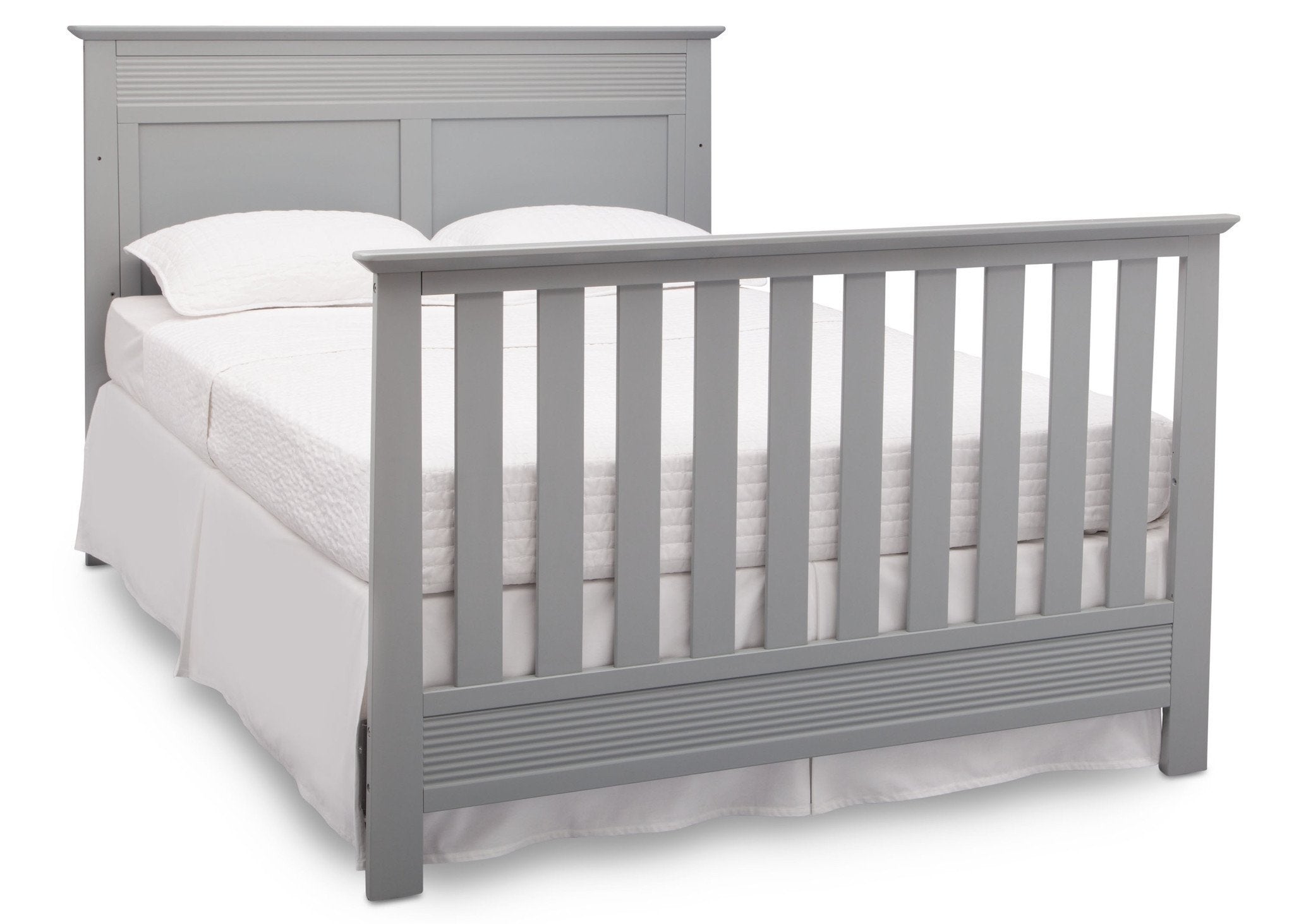Fall River 4-in-1 Convertible Baby Crib - Toddler Bed, Daybed & Full-Size Bed - Safe & Stylish Nursery Furniture for Newborns to Teens - Perfect for Small Spaces & Modern Nurseries