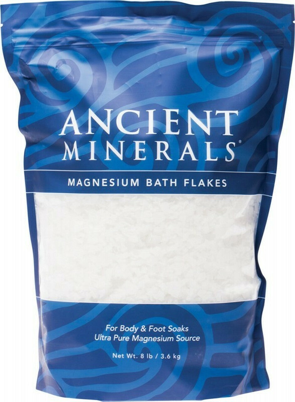 Ancient Minerals Magnesium Flakes - Pure & Natural Muscle Relaxation & Sleep Aid - Perfect for Bath Soak, Foot Soak & Stress Relief