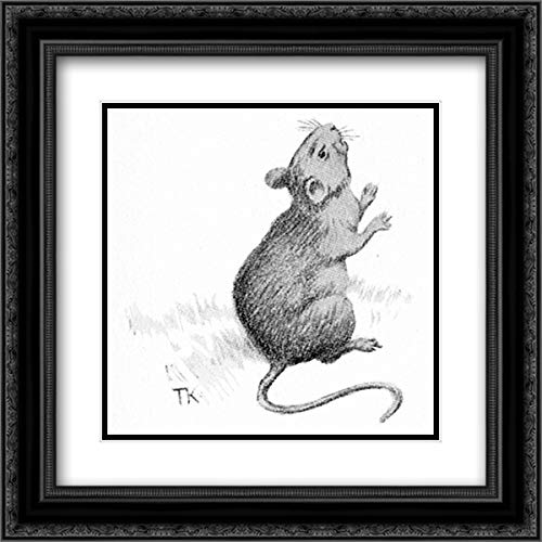 Theodor Severin Kittelsen 20x20 Black Ornate Frame Double Matted Museum Art Print - Perfect for Home Decor, Office Wall Art & Gift Giving