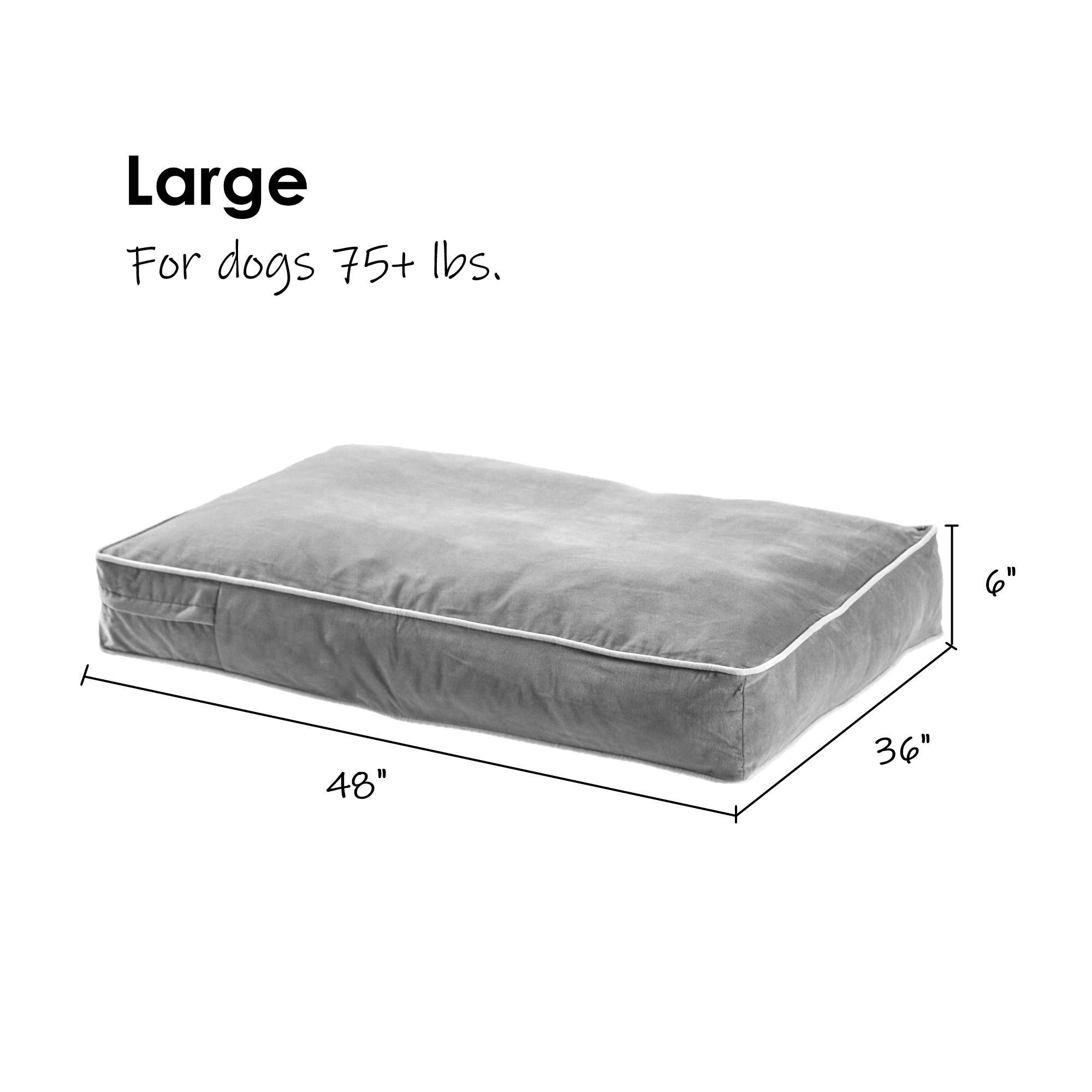 South Pine Porch Buddy Rectangle Pillow Style Dog Bed - Moss Green, Large (48