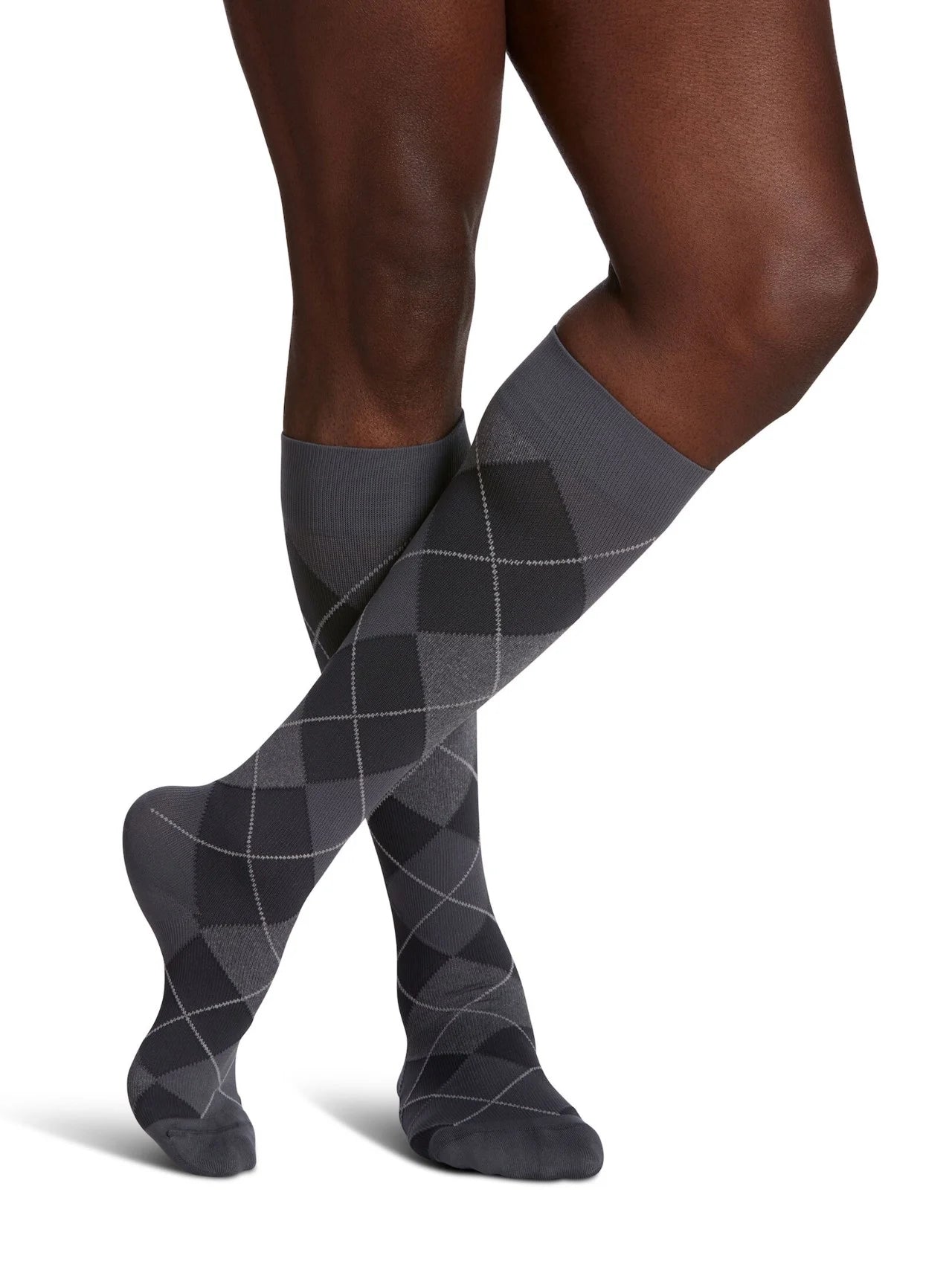 Sigvaris Microfiber Shades 15-20 mmHg Compression Socks for Men - Calf Length Support for Circulation, Running & Travel