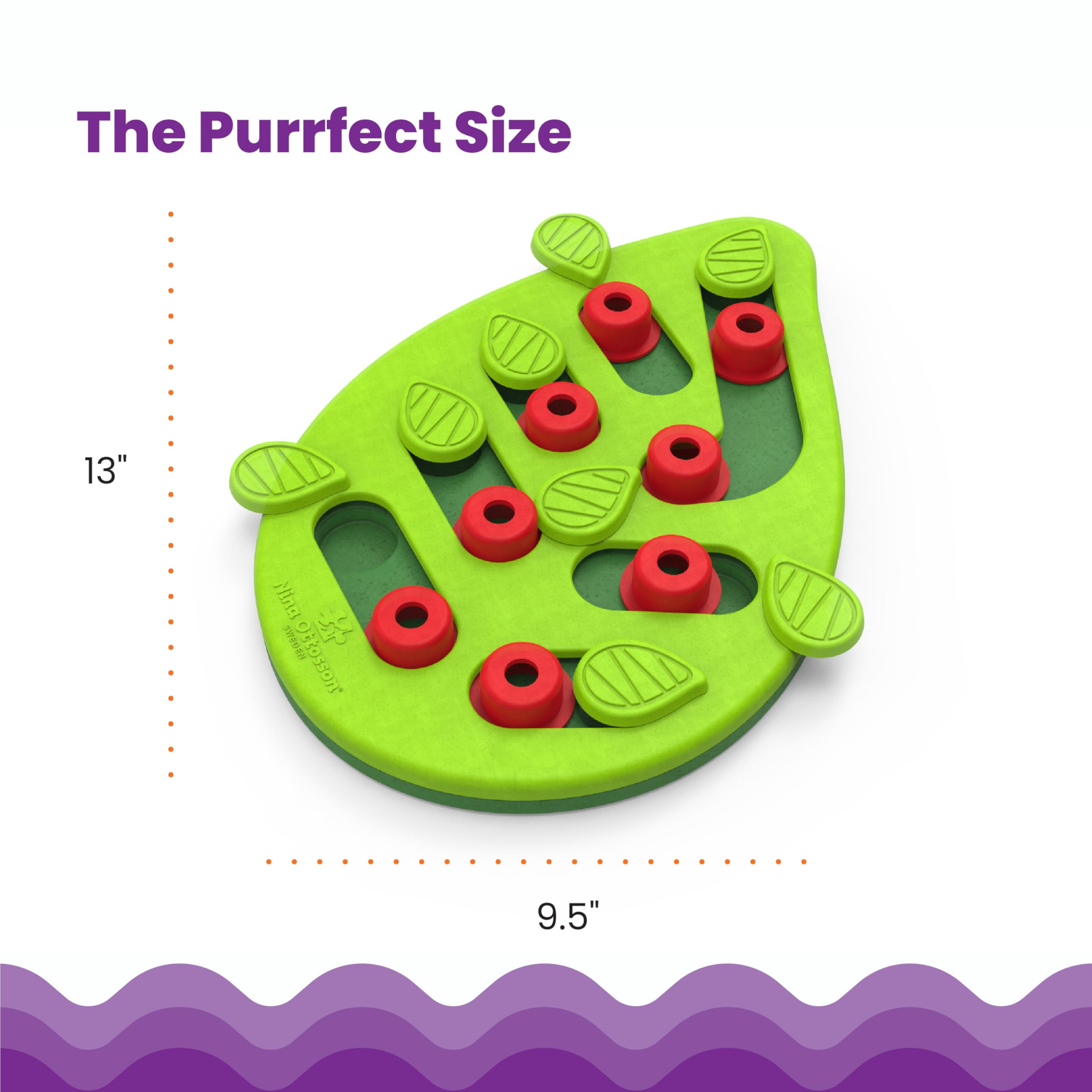 Nina Ottosson Buggin' Out Puzzle & Play - Interactive Cat Treat Puzzle Toy for Indoor Cats - Fun Mental Stimulation & Slow Feeding Game for Kittens & Adult Cats (Perfect for Boredom Relief & Mealtime Enrichment)