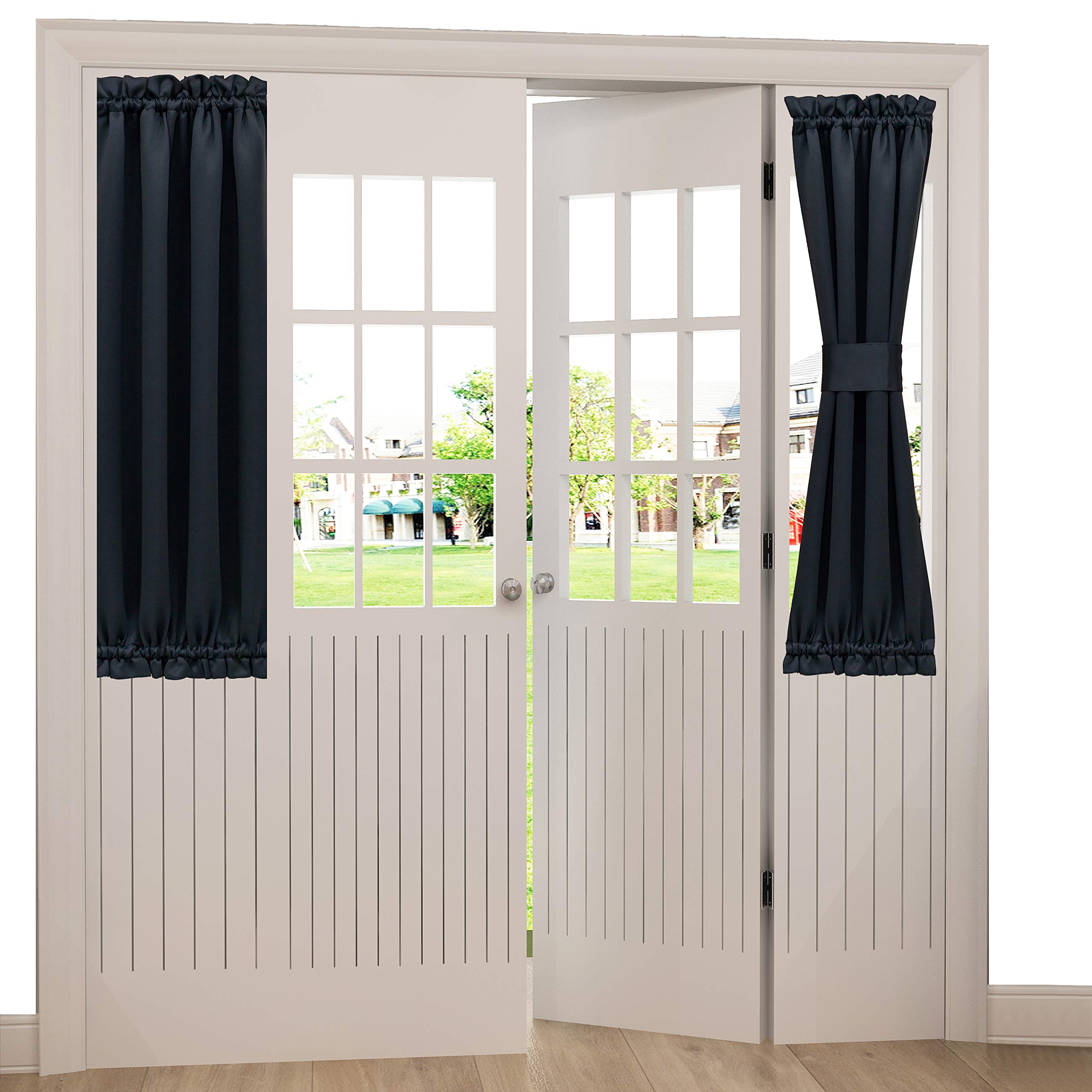 Blackout Curtains for Front Door & French Windows - 25