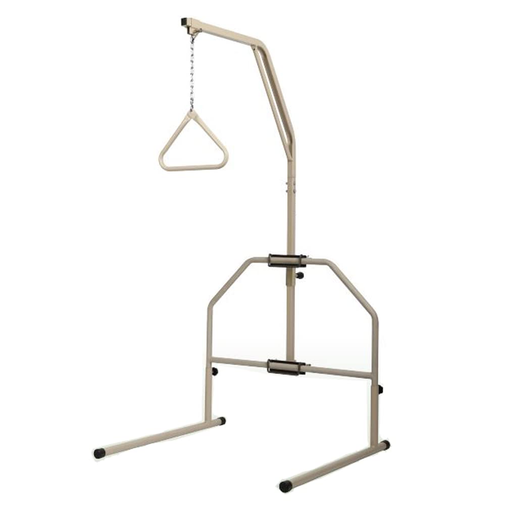 Floor Stand Patient Aid Trapeze Bar - 250lb Weight Capacity Assist Device for Bedridden Patients (Complete Base & Bar Set) - Ideal for Home Care, Hospital Use & Rehabilitation Therapy