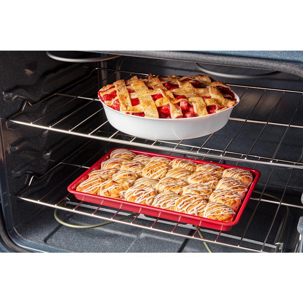 Amana ACR4203MNW 30 Inch Electric Range with Easy Clean Glass Door - Perfect for Modern Kitchens & Home Cooking