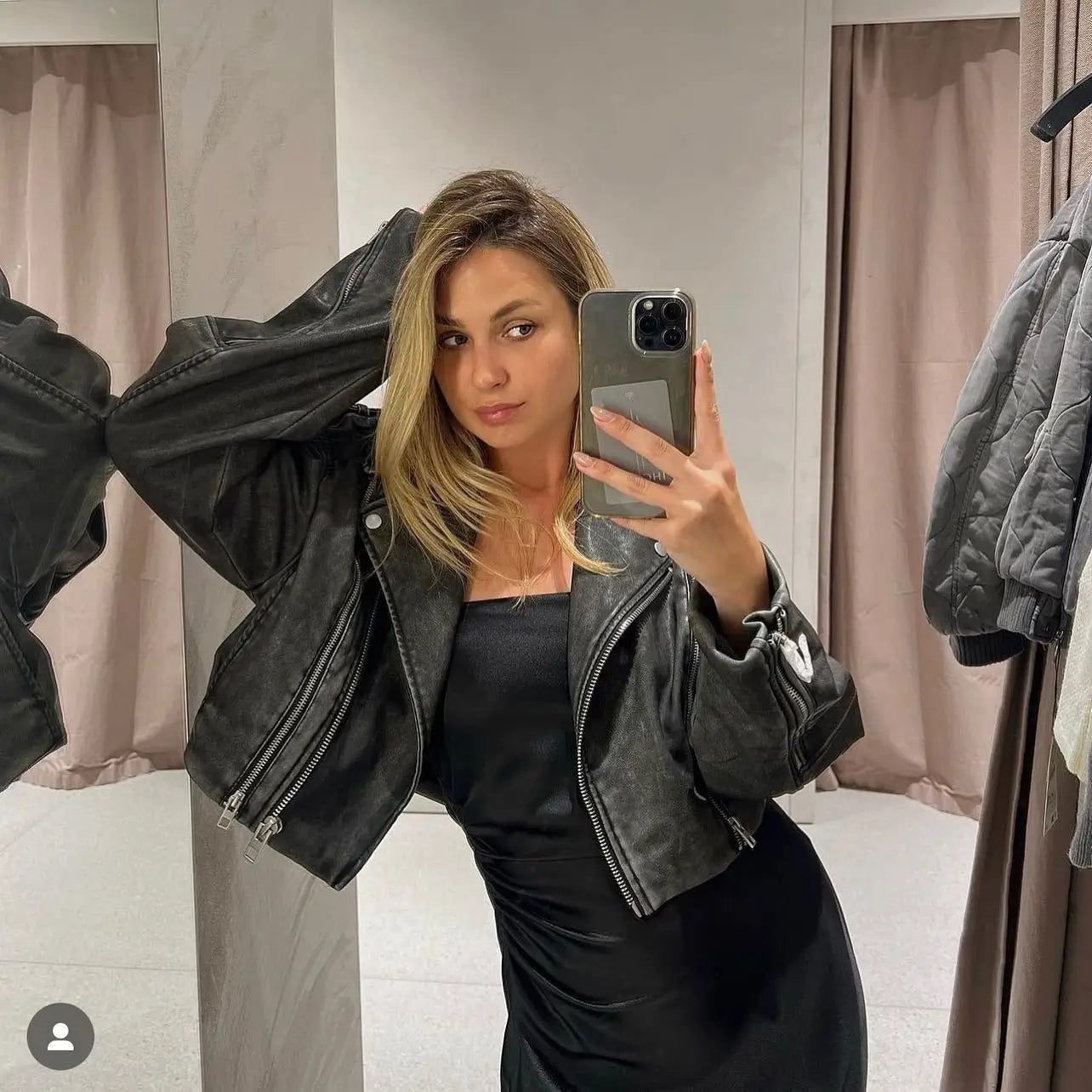 Stylish Women's Faux Leather Motorcycle Jacket - Winter & Autumn Biker Coat with Zipper Design - Trendy Outerwear for Riding, Travel & Casual Wear