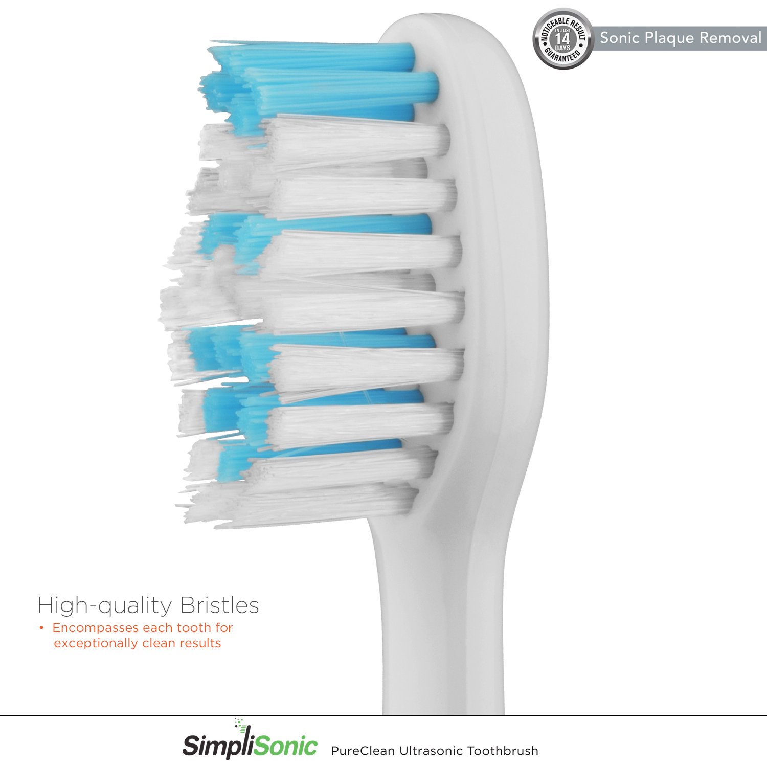 Rechargeable Ultrasonic Electric Toothbrush with 12 Brush Heads - Premium Oral Care Kit (White) | Perfect for Travel, Home & Daily Dental Hygiene